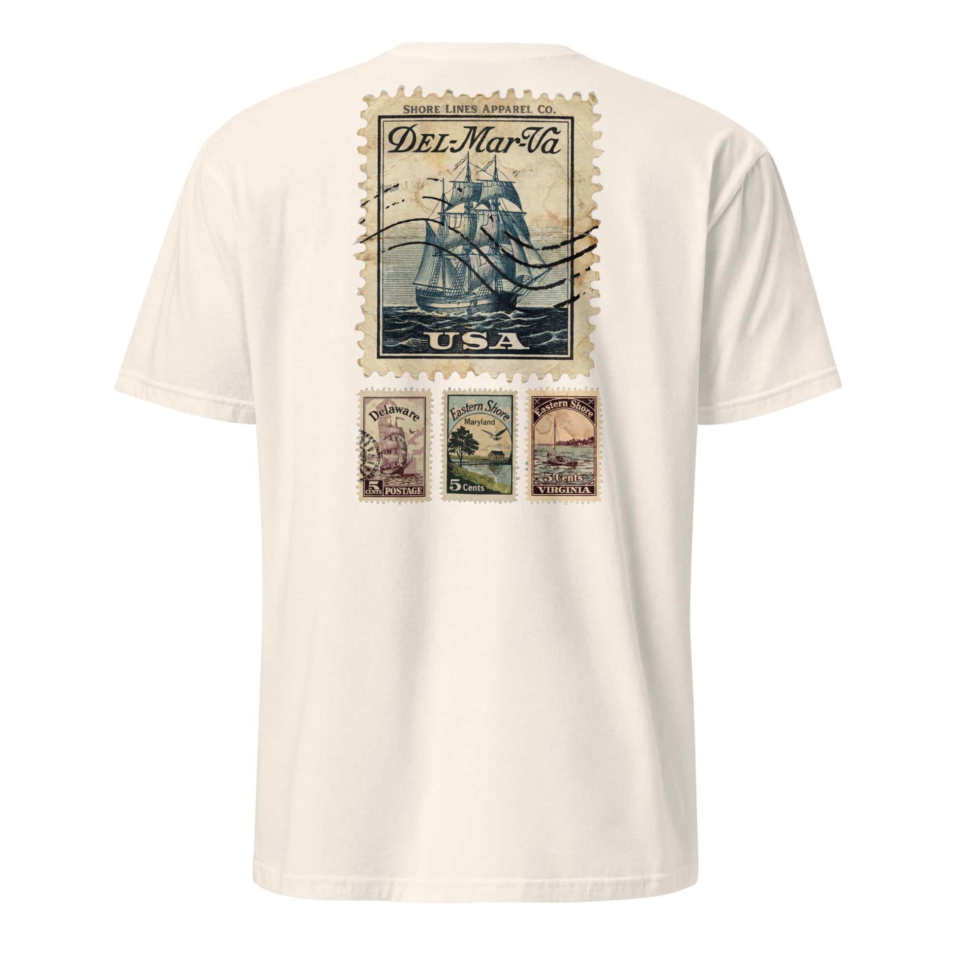 Stamps | Short Sleeve-natural-Shore Lines Apparel Co.™