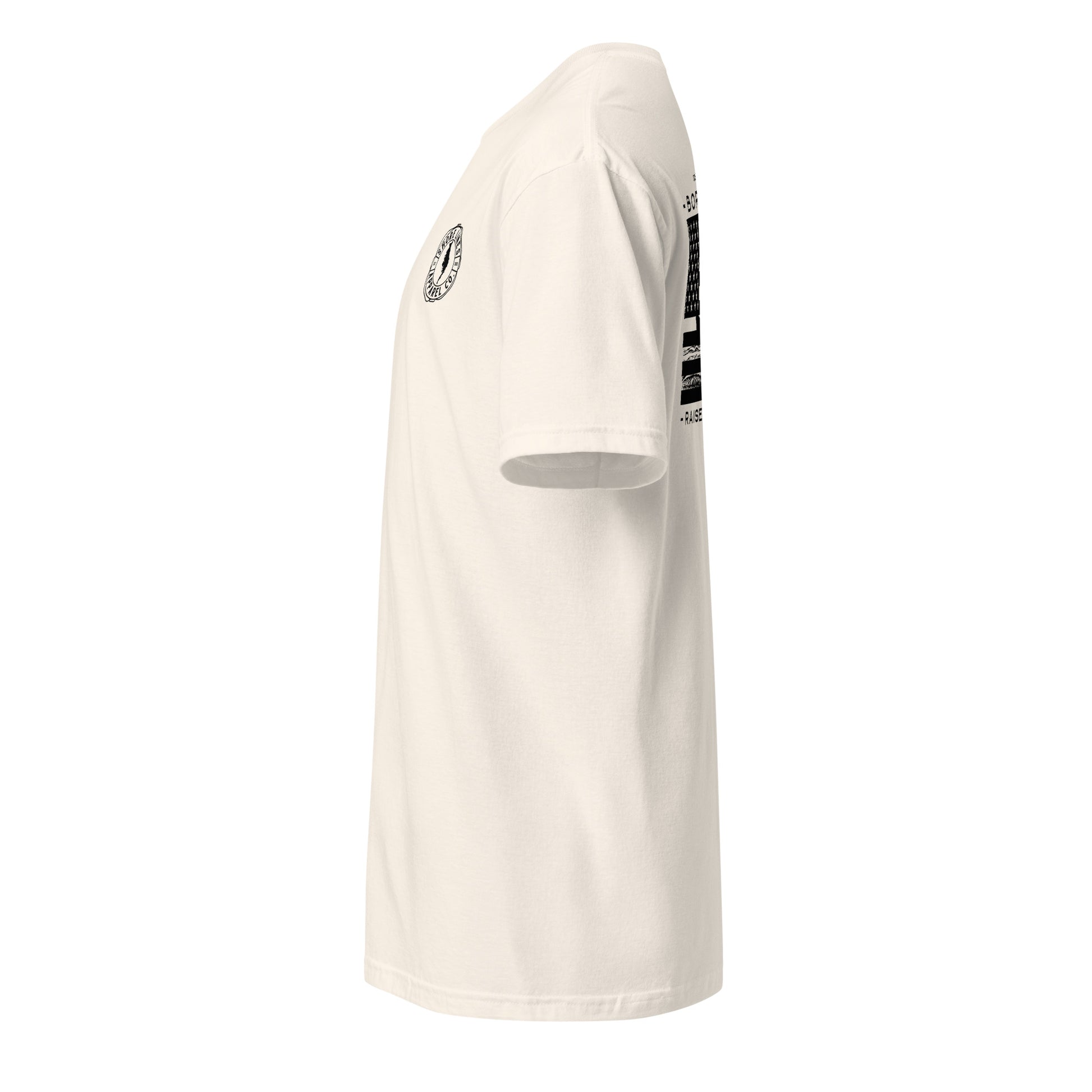 Born Free Raised at Sea | Short Sleeve-natural-Shore Lines Apparel Co.