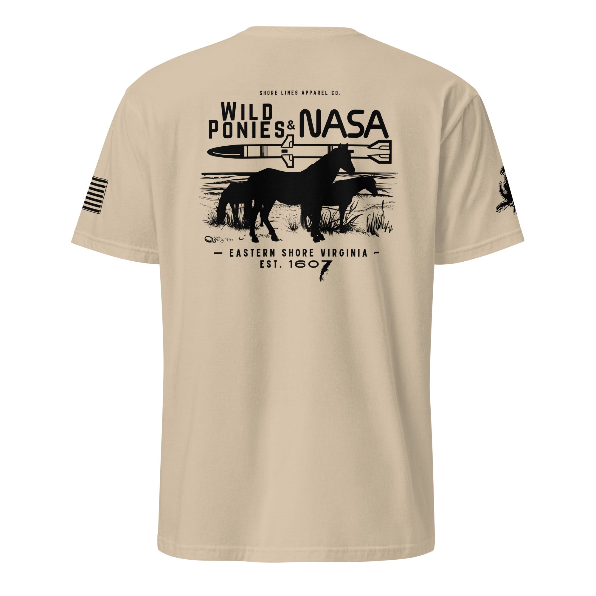 Wild Ponies & NASA | Short Sleeve P-sand-Shore Lines Apparel Co.