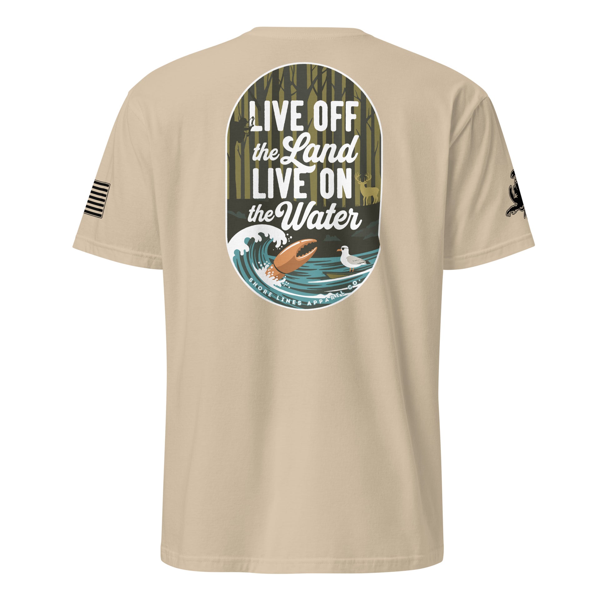 Live Off the Land | Short Sleeve P-sand-Shore Lines Apparel Co.™