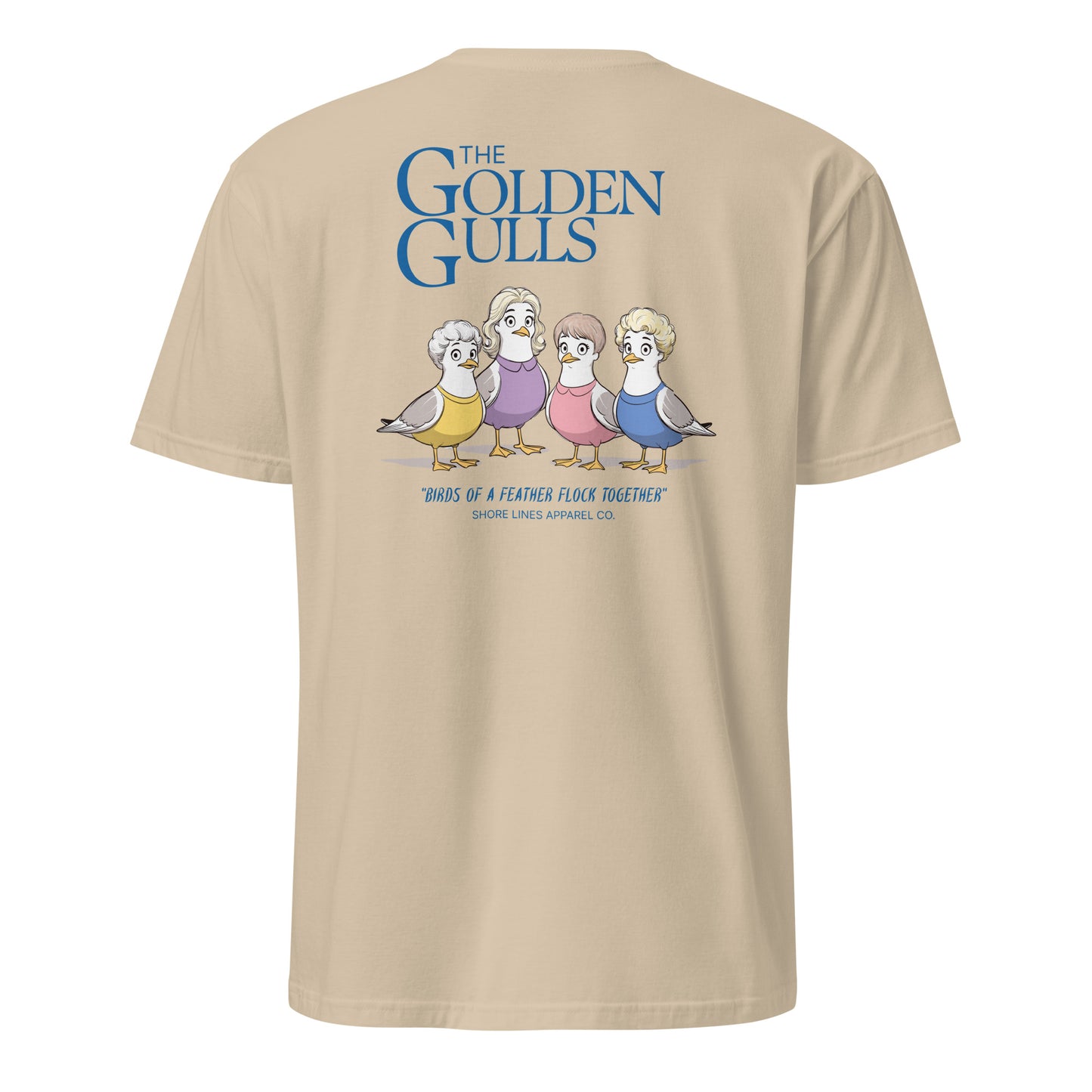 The Golden Gulls | Short Sleeve-sand-Shore Lines Apparel Co.™