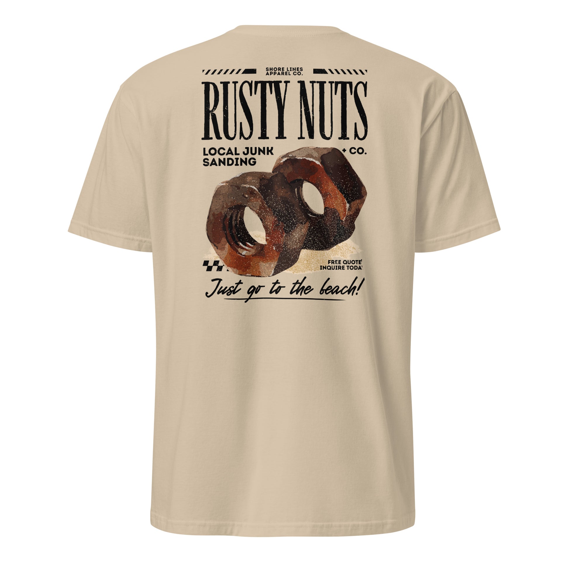 Rusty Nuts | Short Sleeve-sand-Shore Lines Apparel Co.™