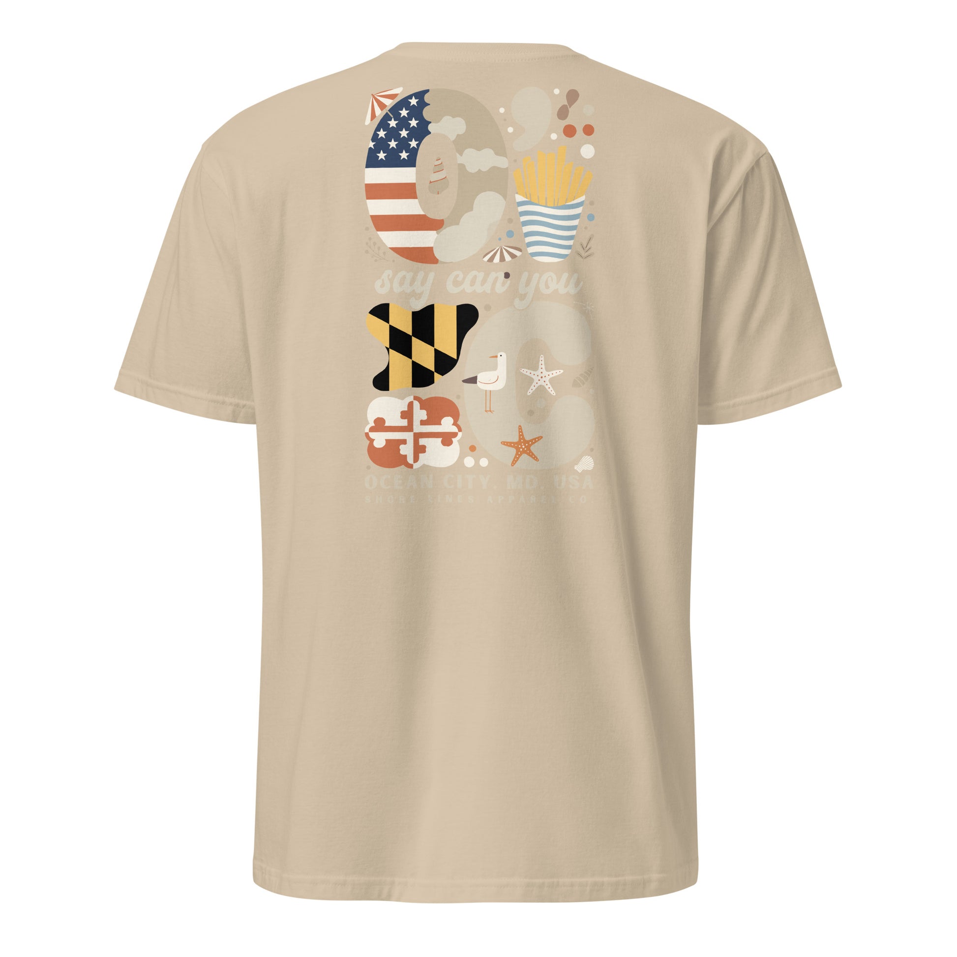 O Say Can You C | Short Sleeve-sand-Shore Lines Apparel Co.™