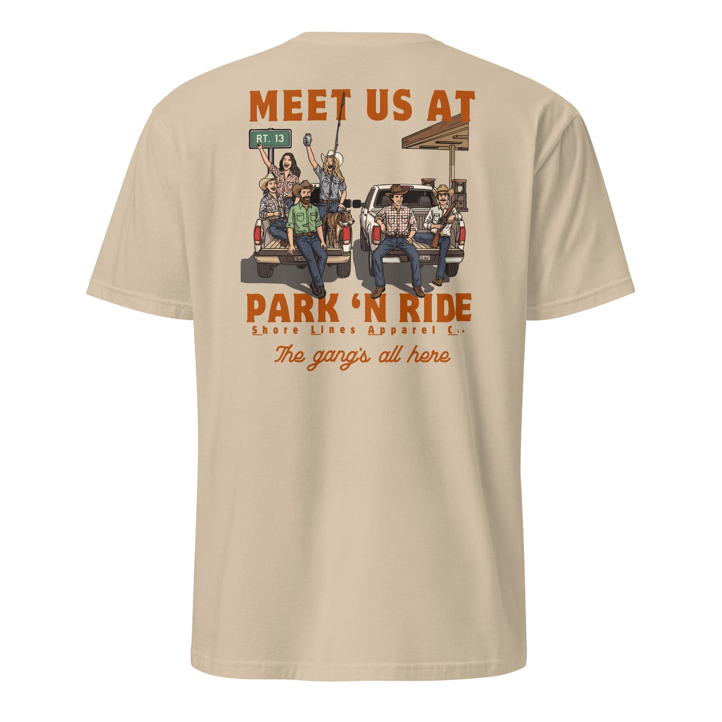 Park N Ride | Short Sleeve-sand-Shore Lines Apparel Co.™