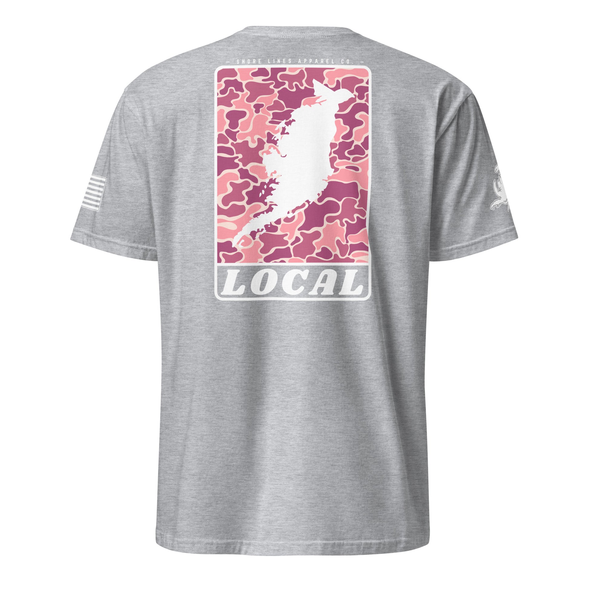 LOCAL (pink) | Core SS P-sportgrey-Shore Lines Apparel Co.