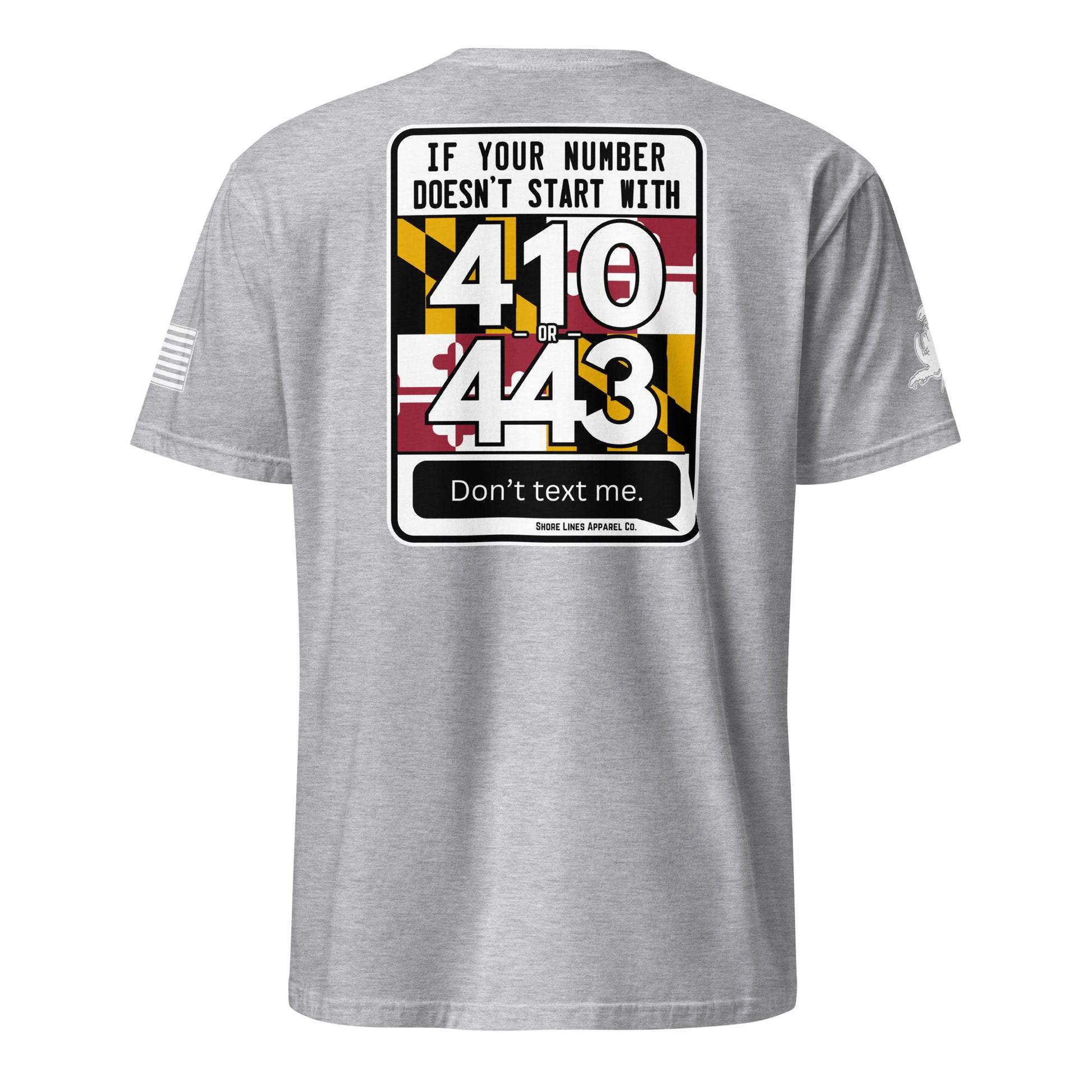 410/443 Area Code | SS P-sportgrey-Shore Lines Apparel Co.