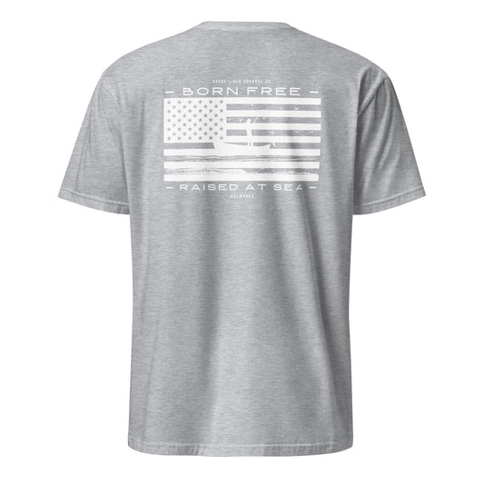 Born Free Raised at Sea | SS-sportgrey-Shore Lines Apparel Co.