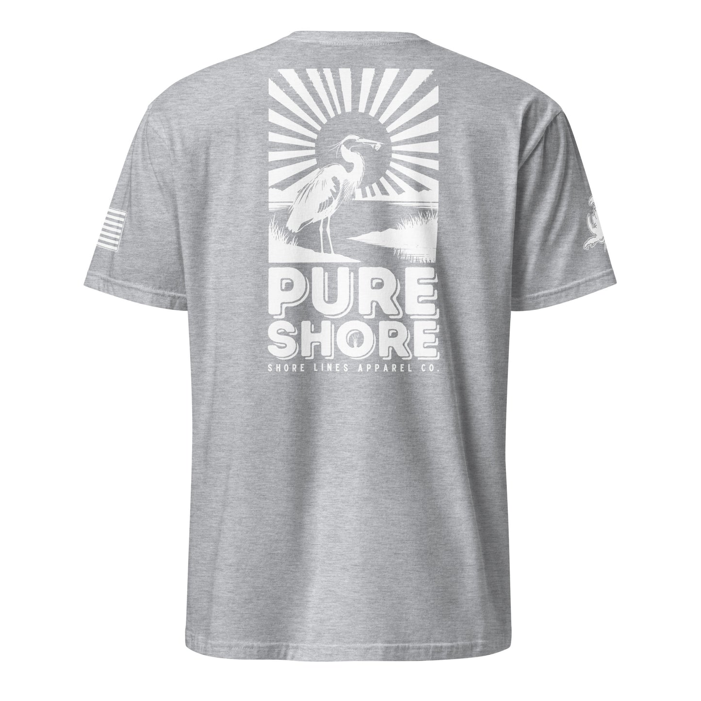 Pure Shore | Short Sleeve P-sportgrey-Shore Lines Apparel Co.