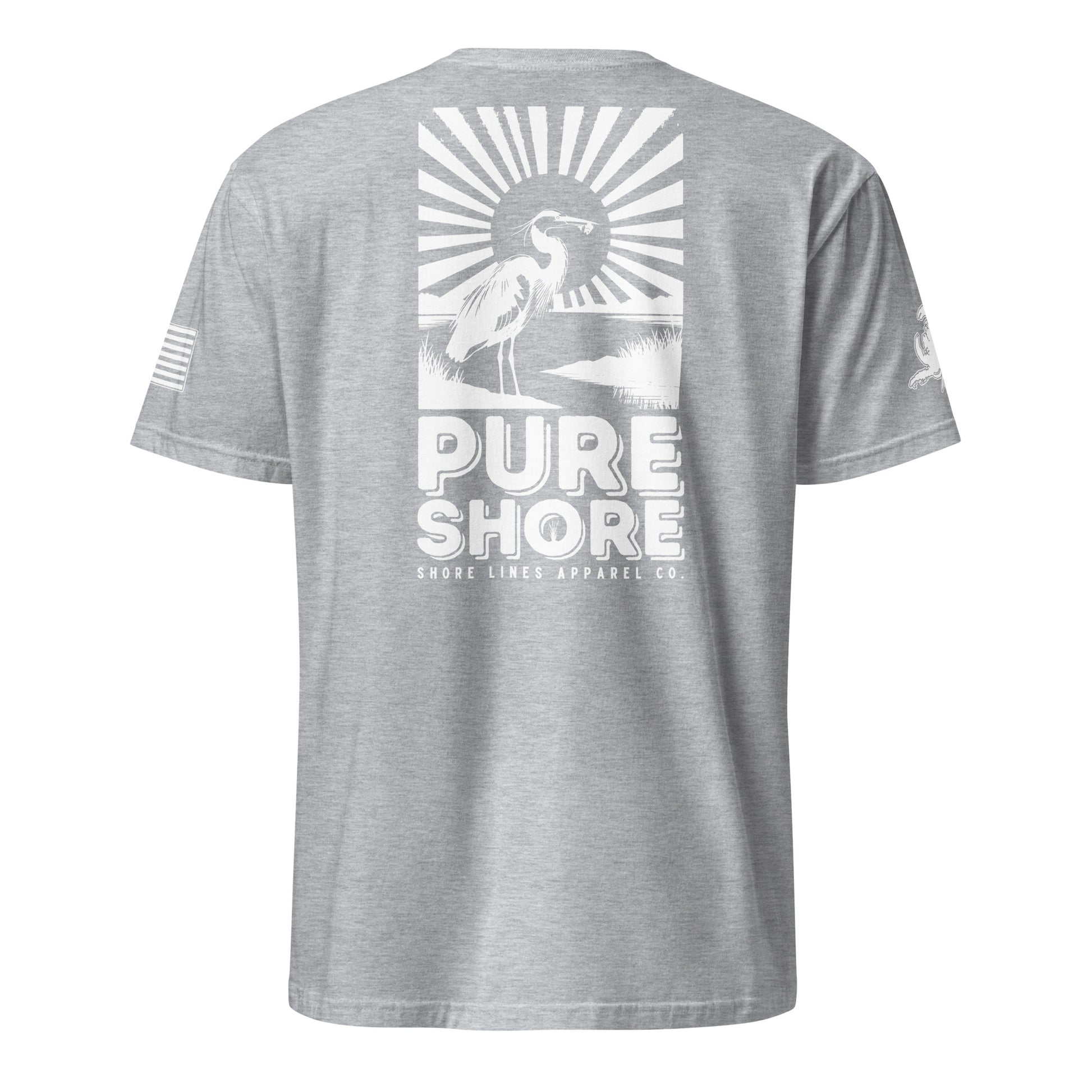 Pure Shore | Short Sleeve P-sportgrey-Shore Lines Apparel Co.