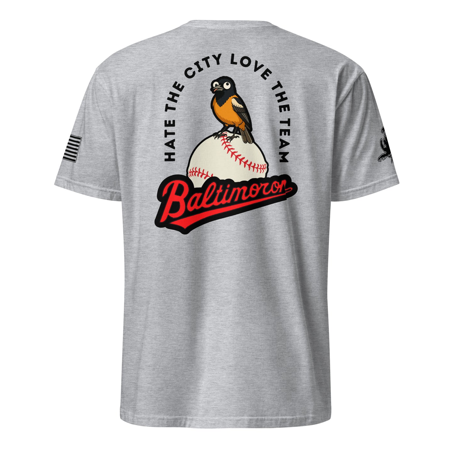 Baltimoron Orioles | Short Sleeve P-sportgrey-Shore Lines Apparel Co.™
