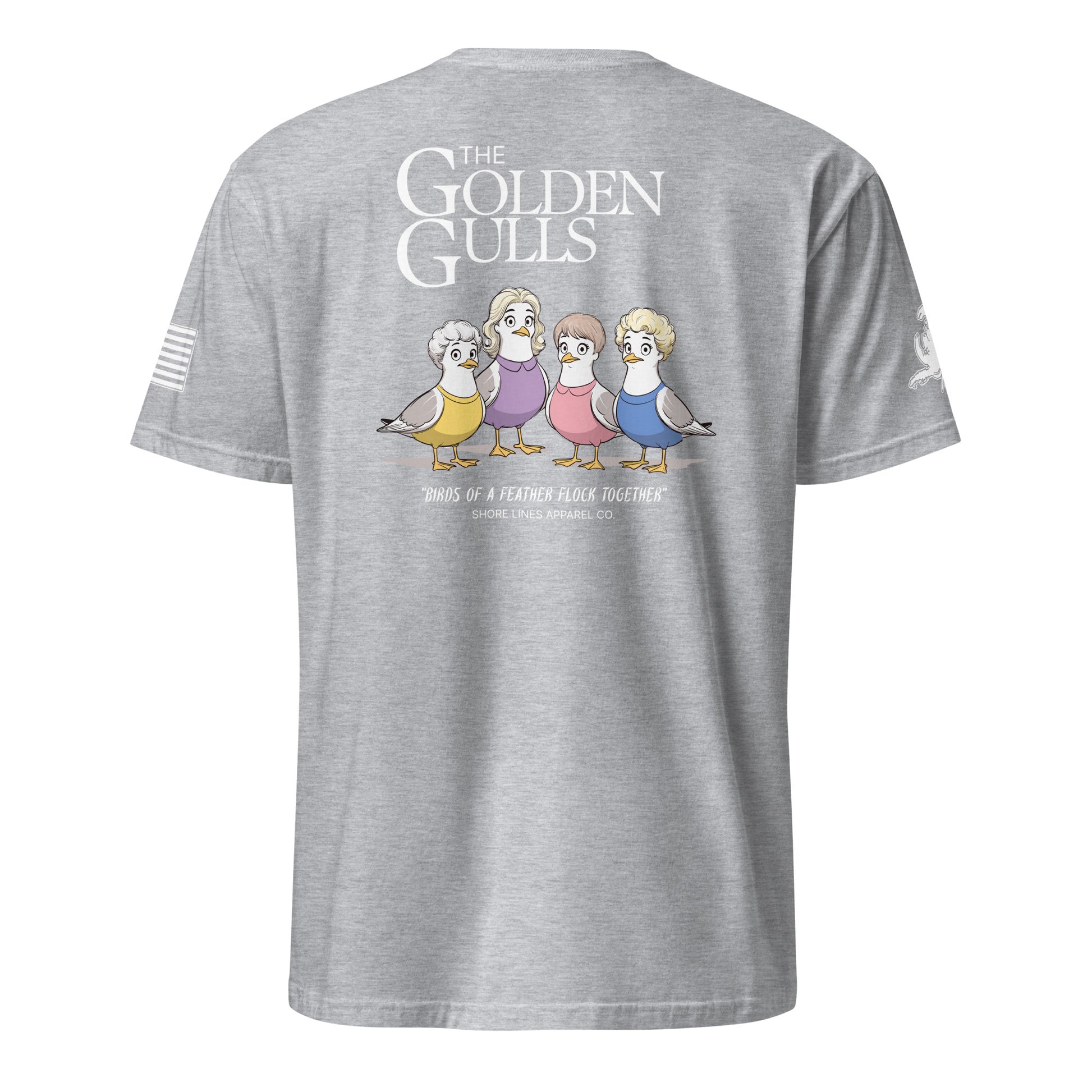 The Golden Gulls | Short Sleeve P-sportgrey-Shore Lines Apparel Co.™