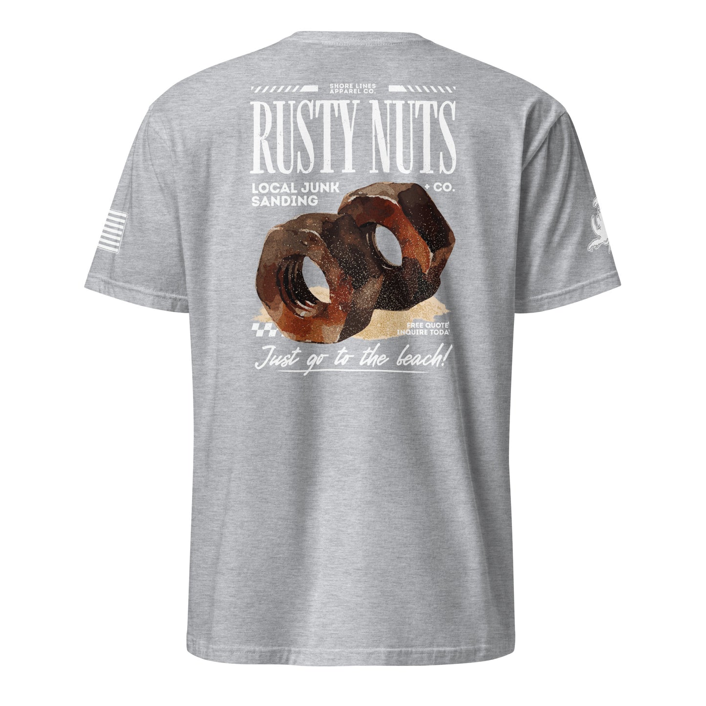 Rusty Nuts | Short Sleeve P-sportgrey-Shore Lines Apparel Co.™