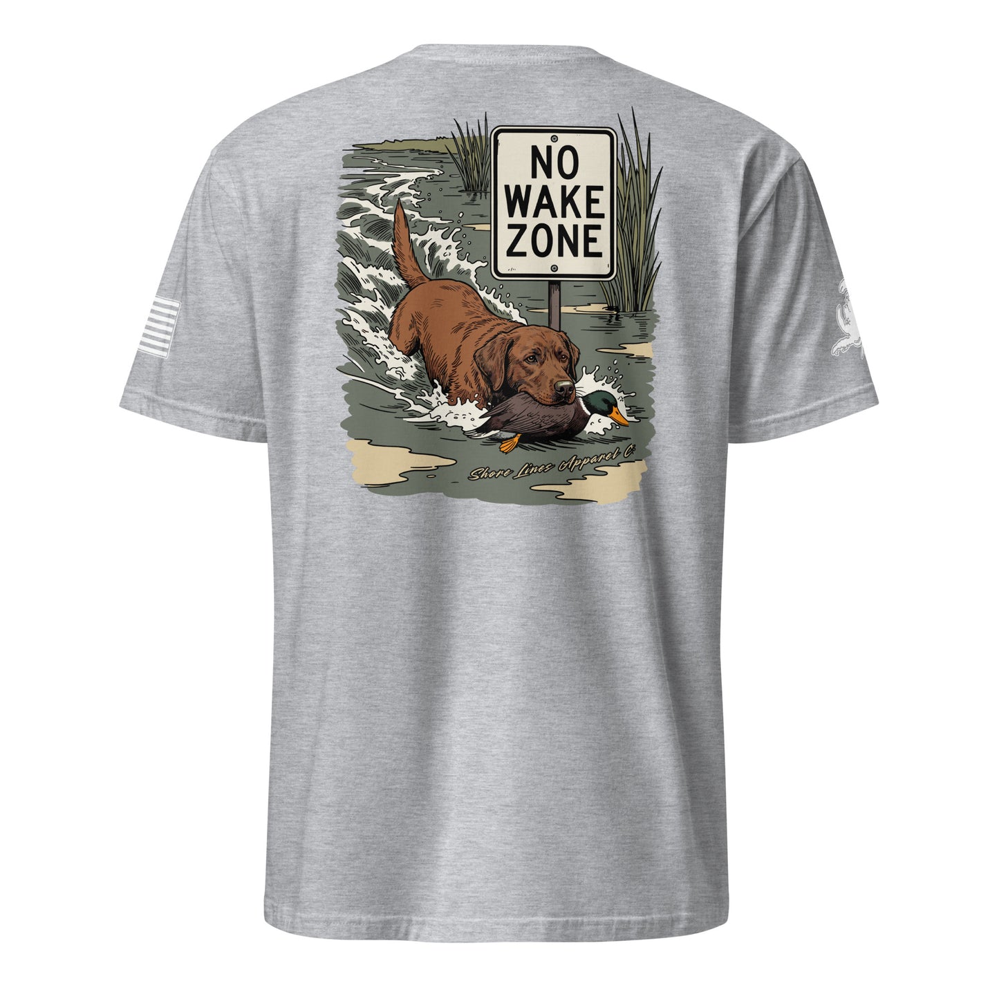 No Wake Zone | Short Sleeve P-sportgrey-Shore Lines Apparel Co.™