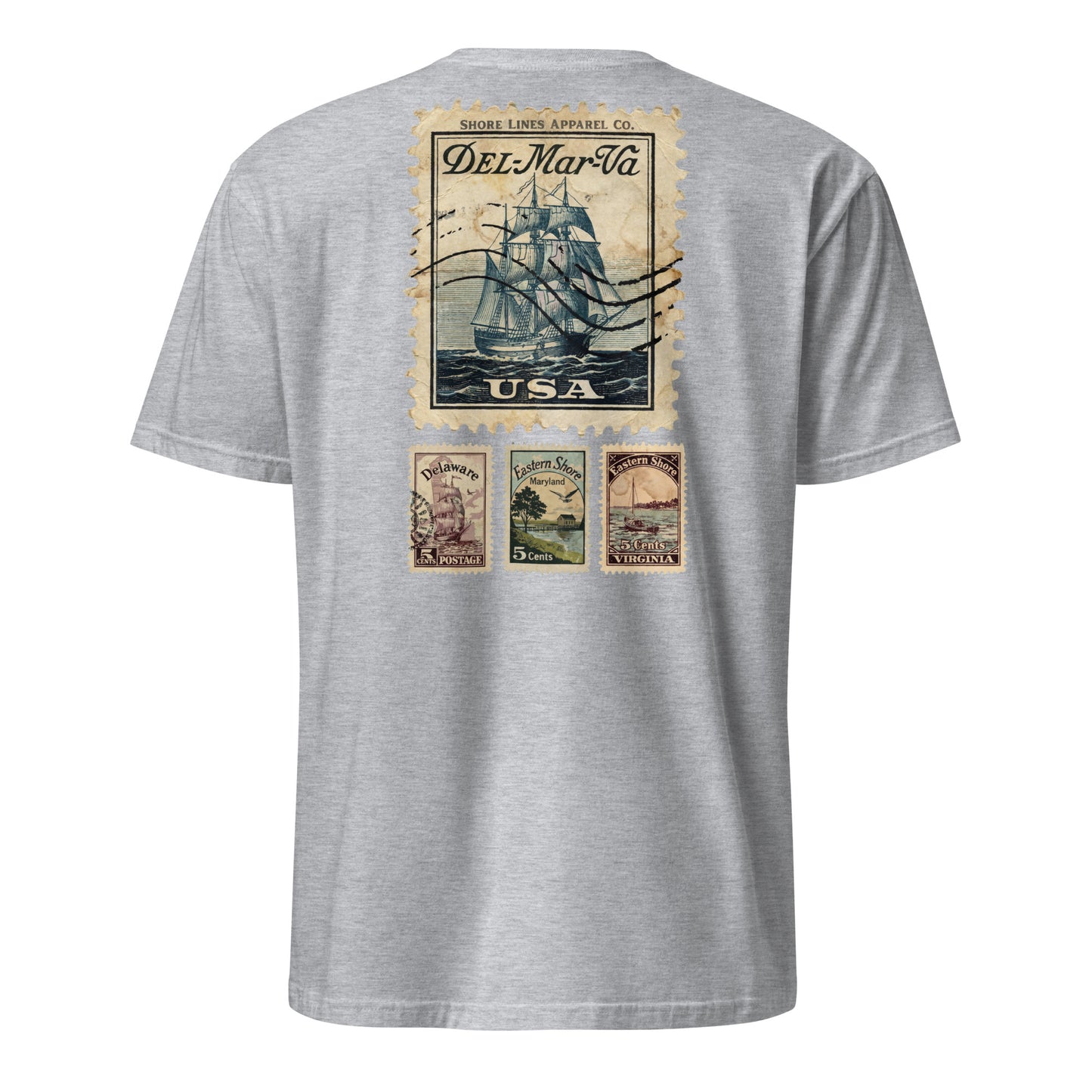 Stamps | Short Sleeve-sportgrey-Shore Lines Apparel Co.™