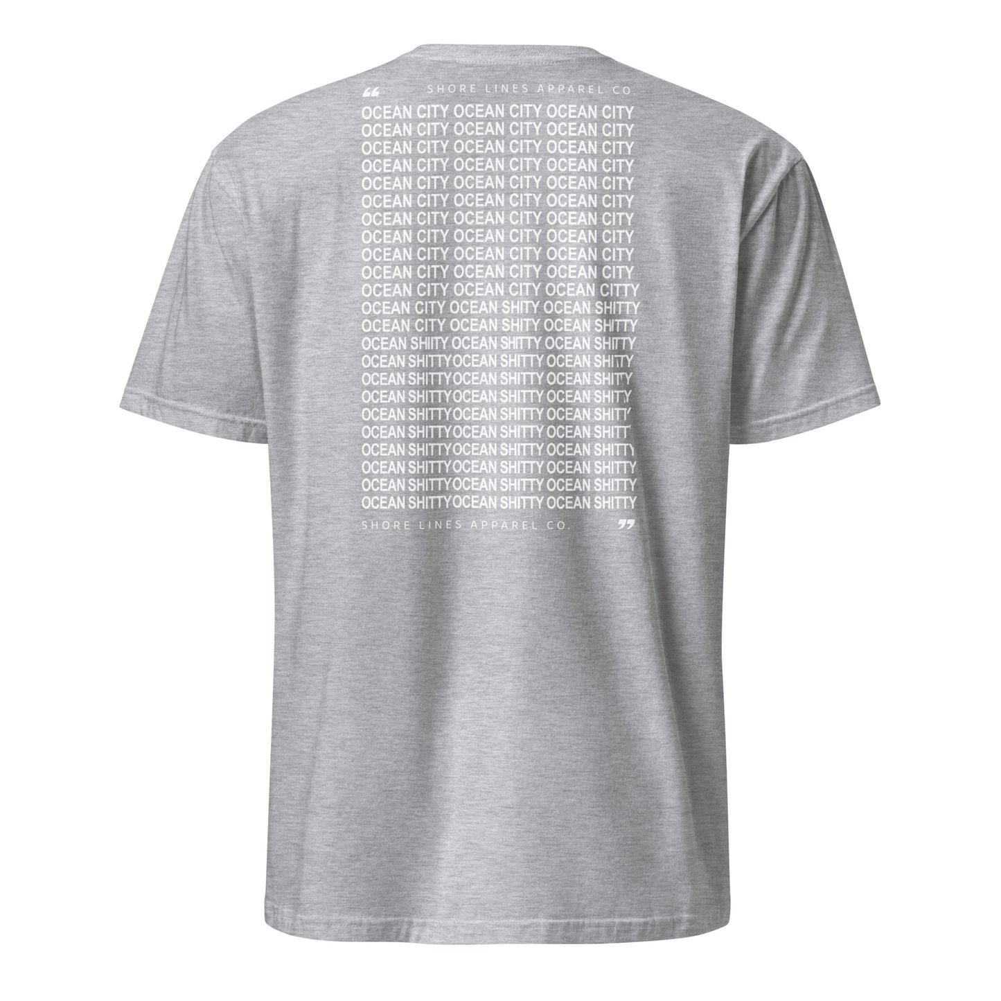 Ocean Shitty | Short Sleeve-sportgrey-Shore Lines Apparel Co.™