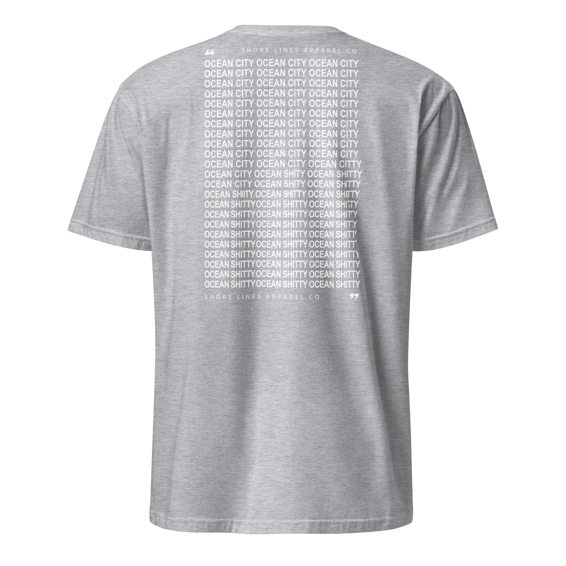 Ocean Shitty | Short Sleeve-sportgrey-Shore Lines Apparel Co.™