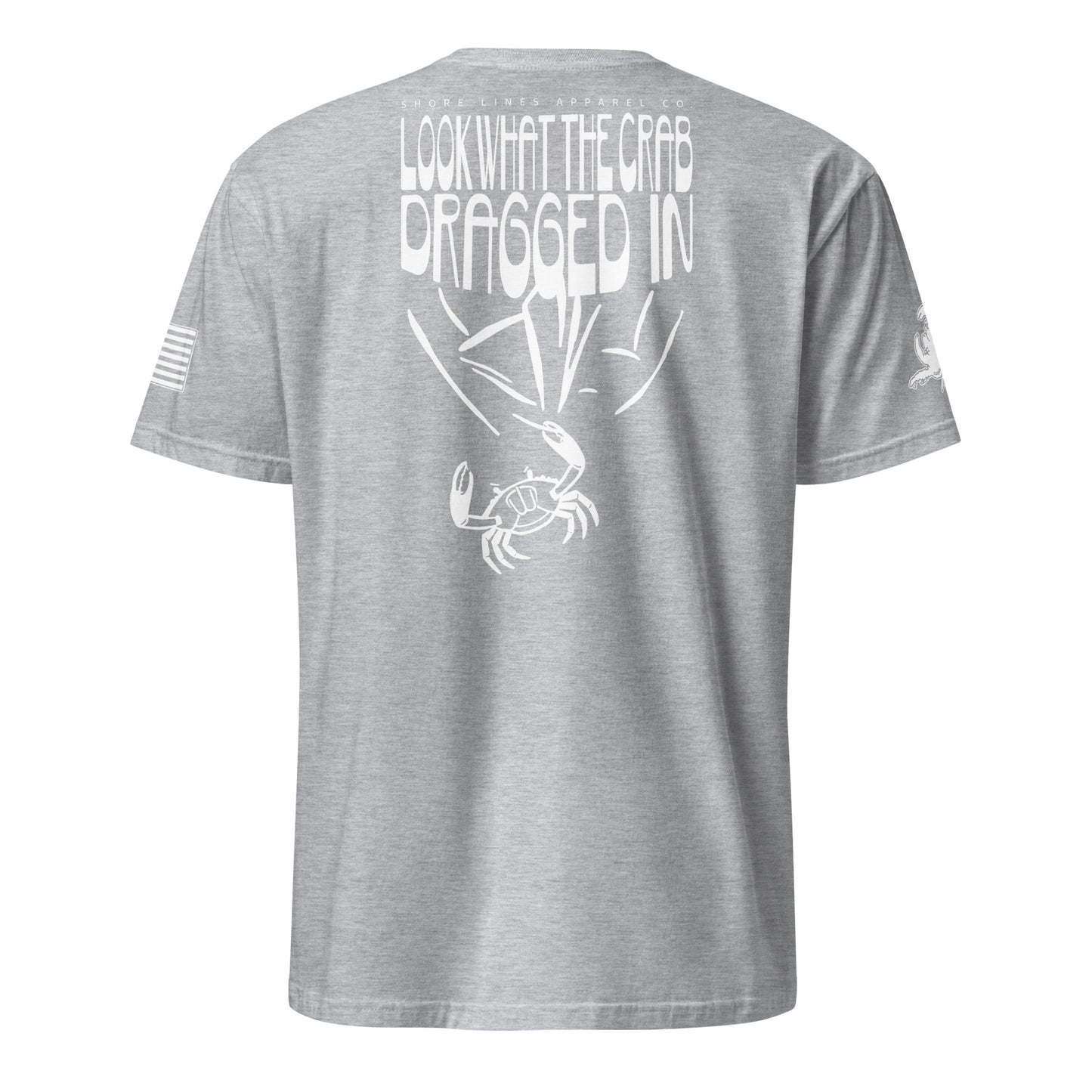 Look What the Crab Dragged In | Short Sleeve P-sportgrey-Shore Lines Apparel Co.™