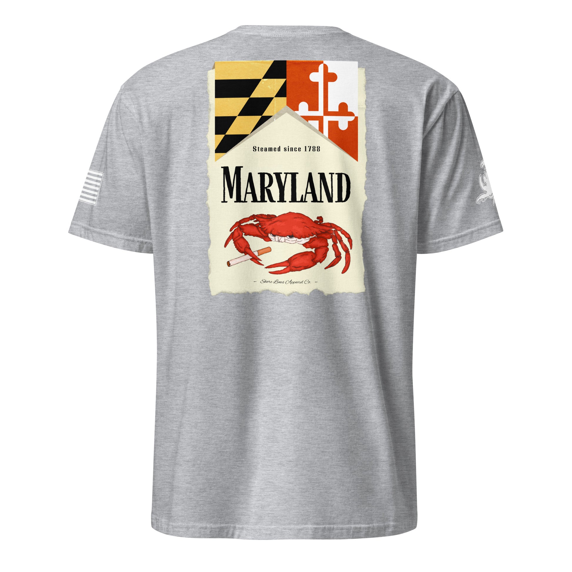 Maryland | Short Sleeve P-sportgrey-Shore Lines Apparel Co.™