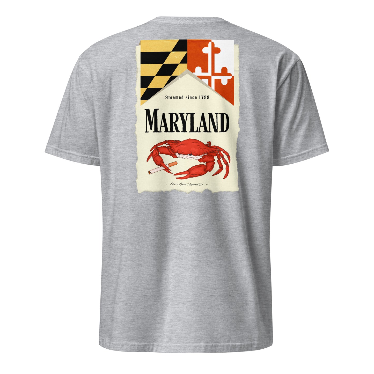 Maryland | Short Sleeve-sportgrey-Shore Lines Apparel Co.™