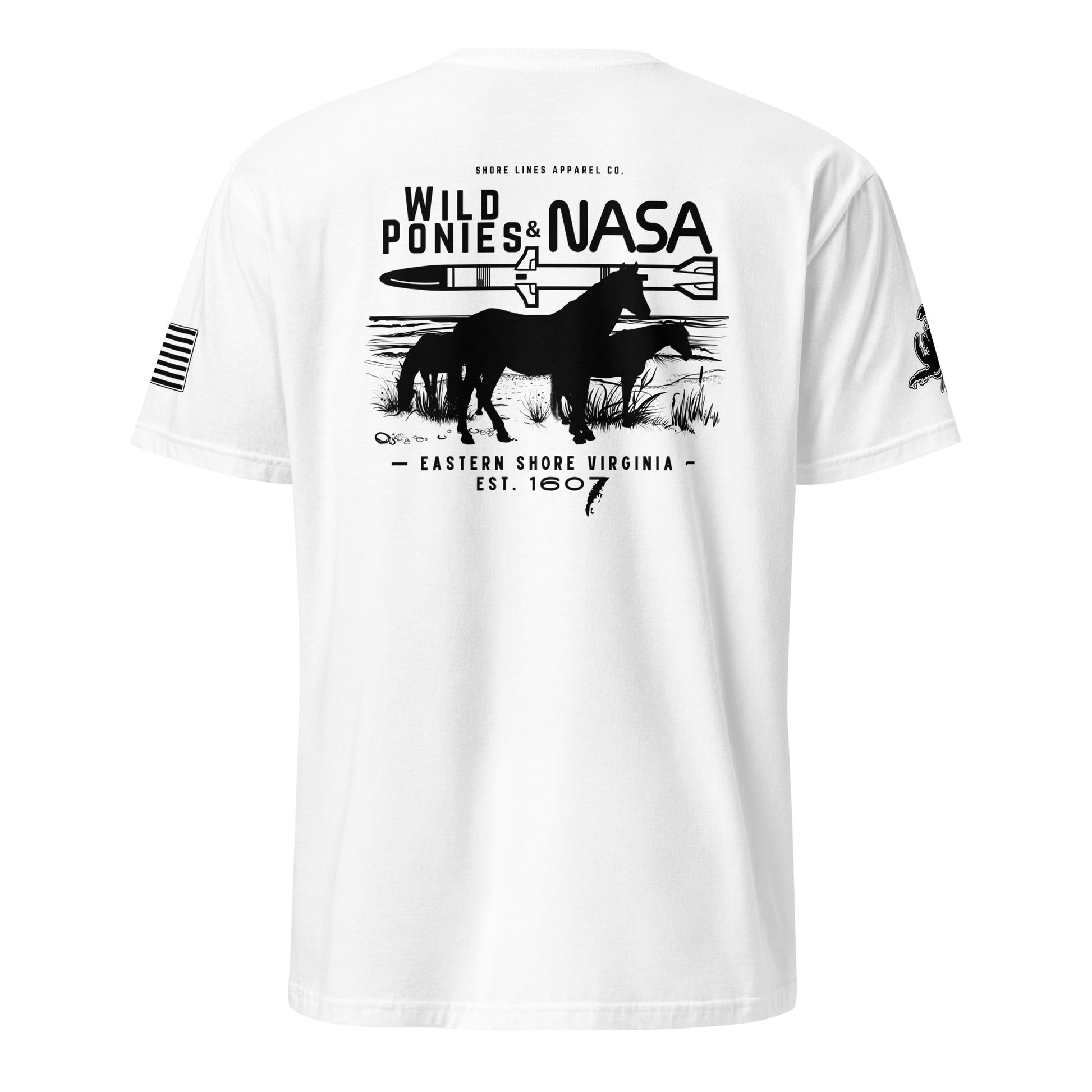 Wild Ponies & NASA | SS P-white-Shore Lines Apparel Co.