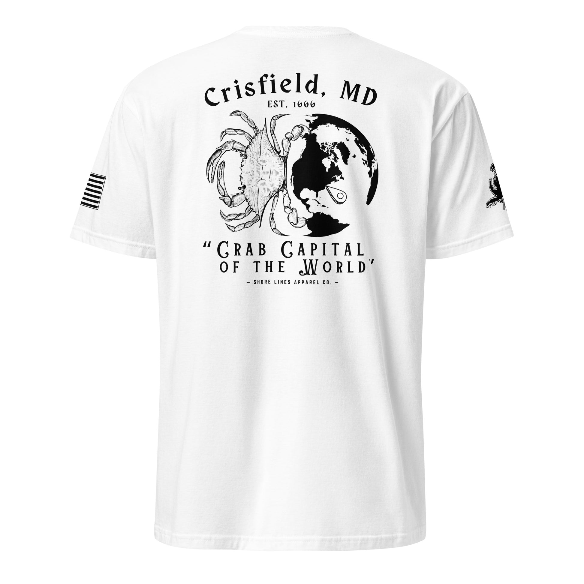 Crisfield | Short Sleeve P-white-Shore Lines Apparel Co.