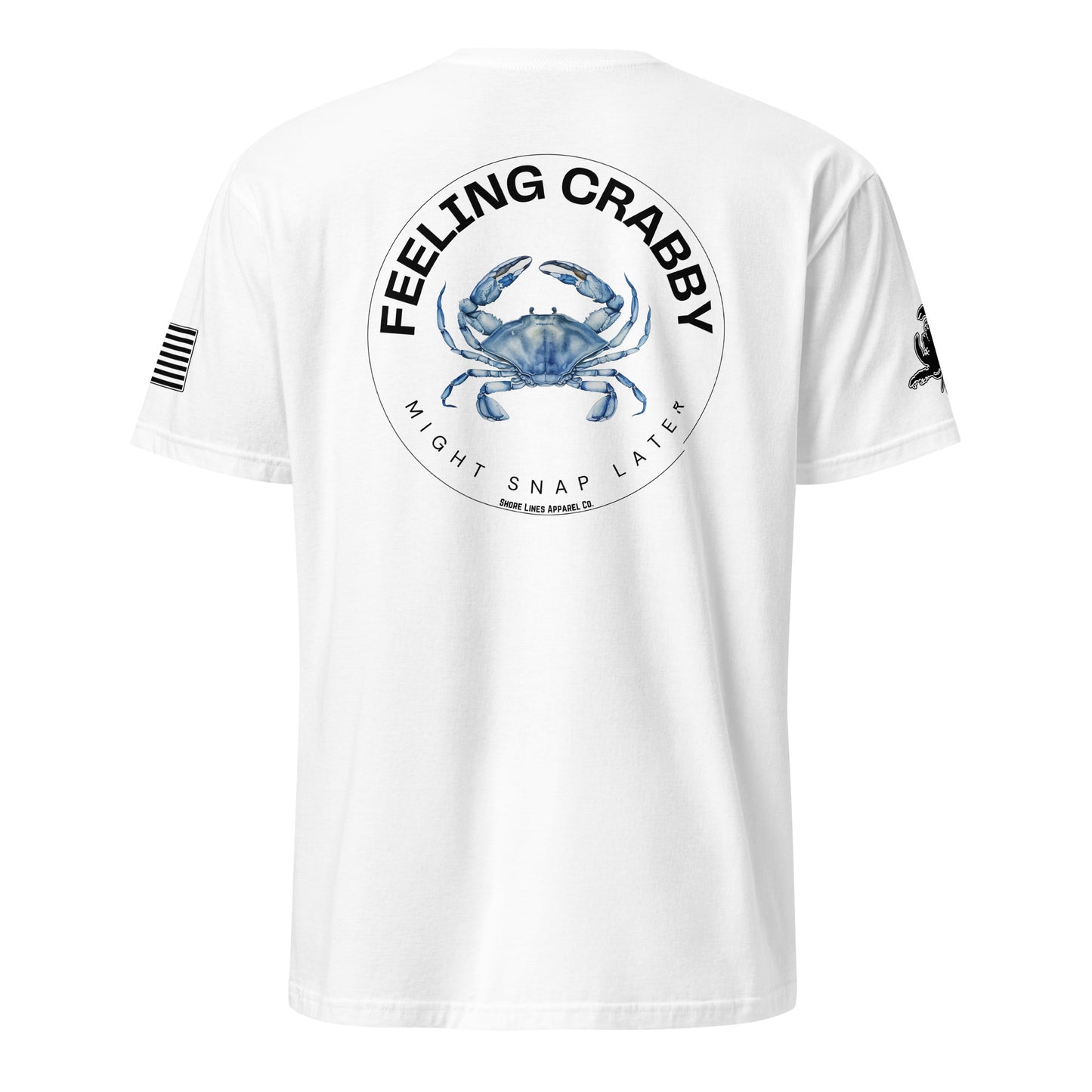 Feeling Crabby | Short Sleeve P-white-Shore Lines Apparel Co.
