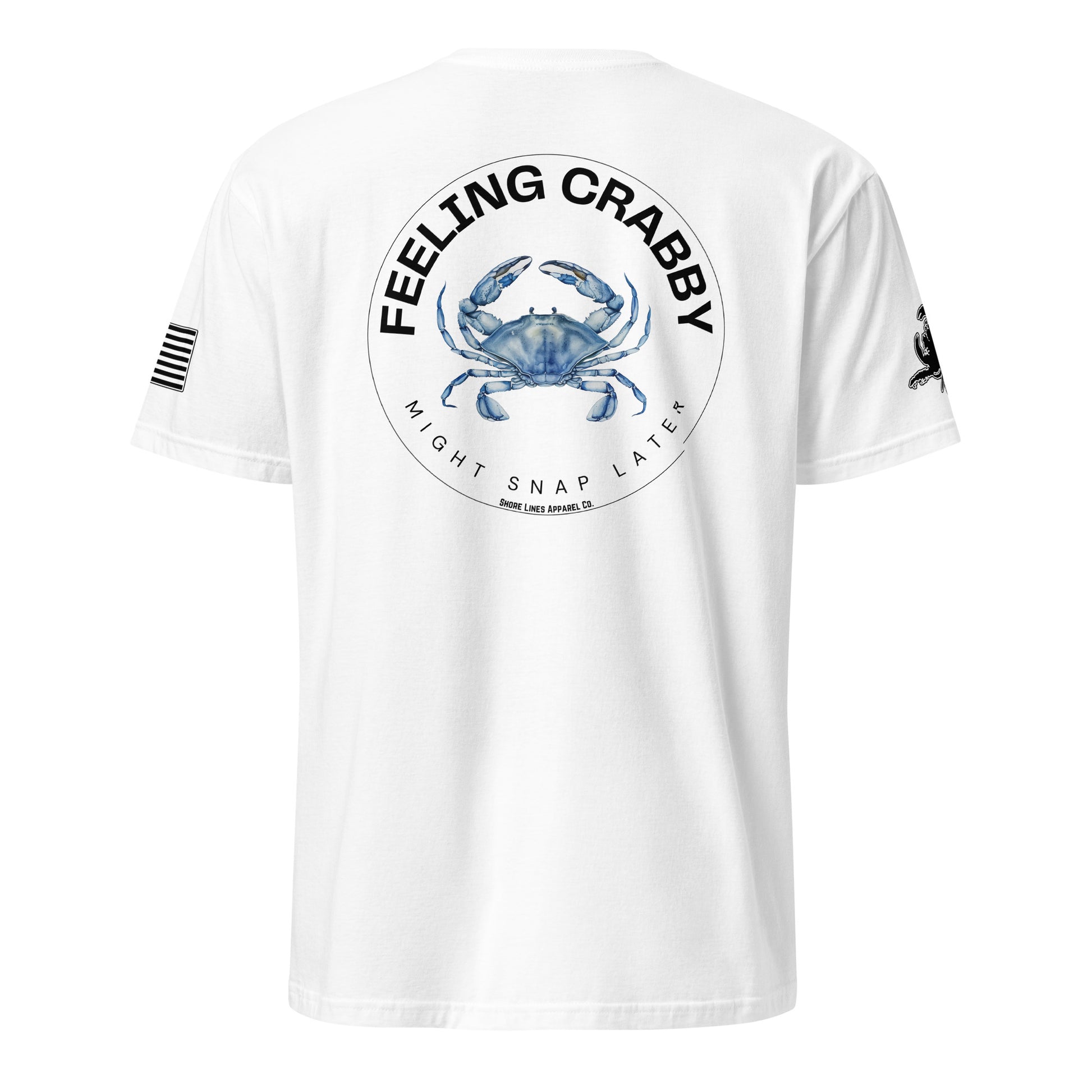 Feeling Crabby | Short Sleeve P-white-Shore Lines Apparel Co.