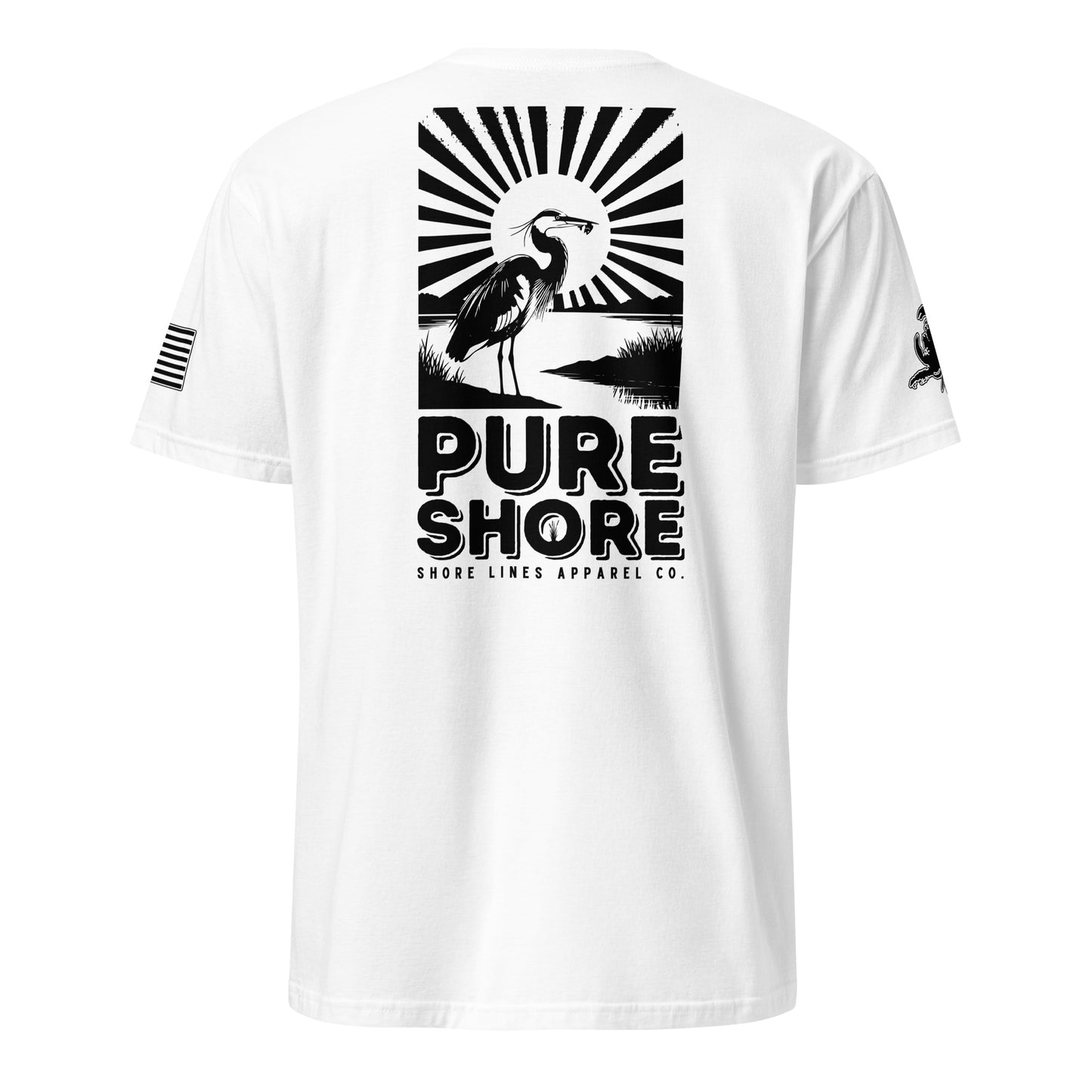 Pure Shore | Short Sleeve P-white-Shore Lines Apparel Co.