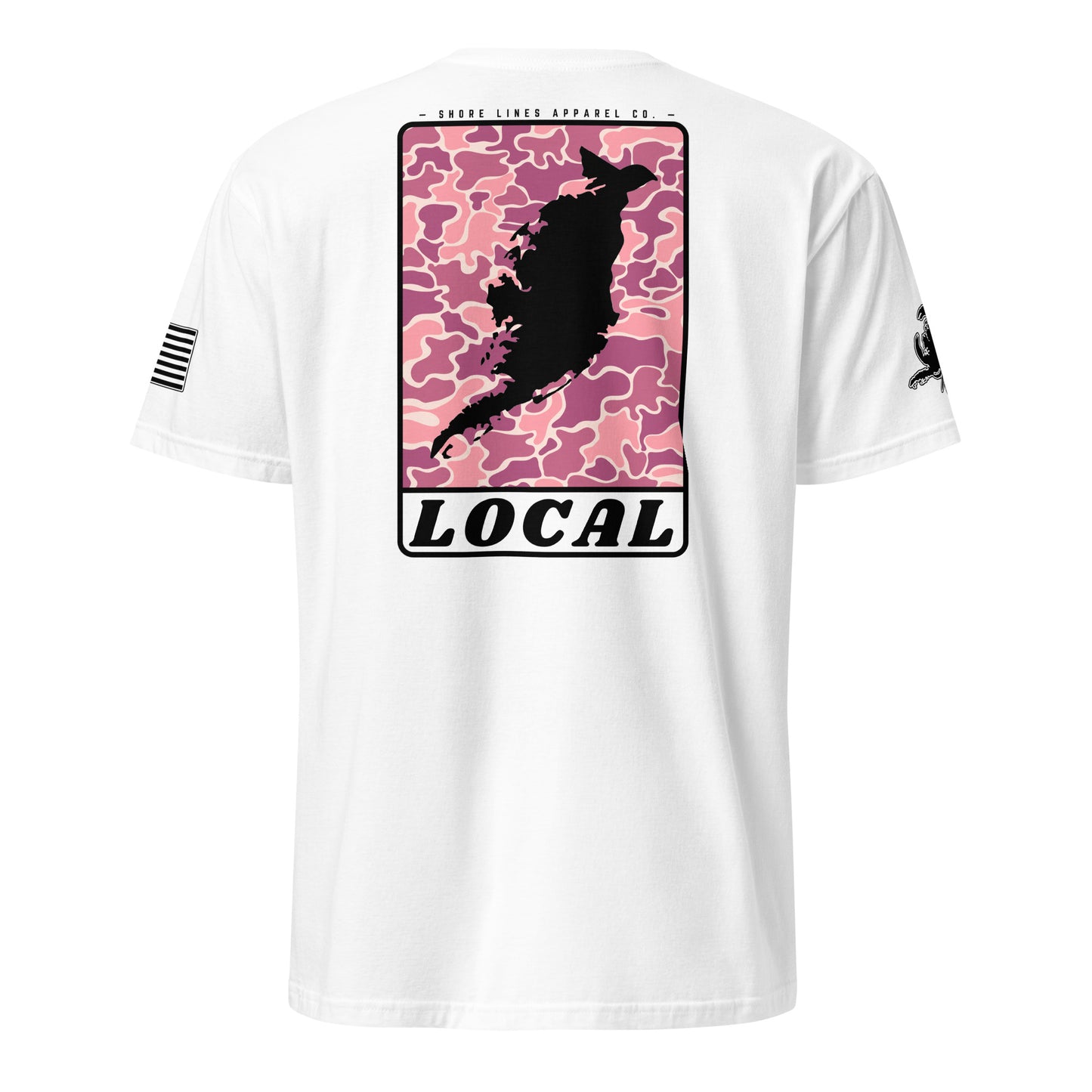 LOCAL (pink) | Short Sleeve P-white-Shore Lines Apparel Co.