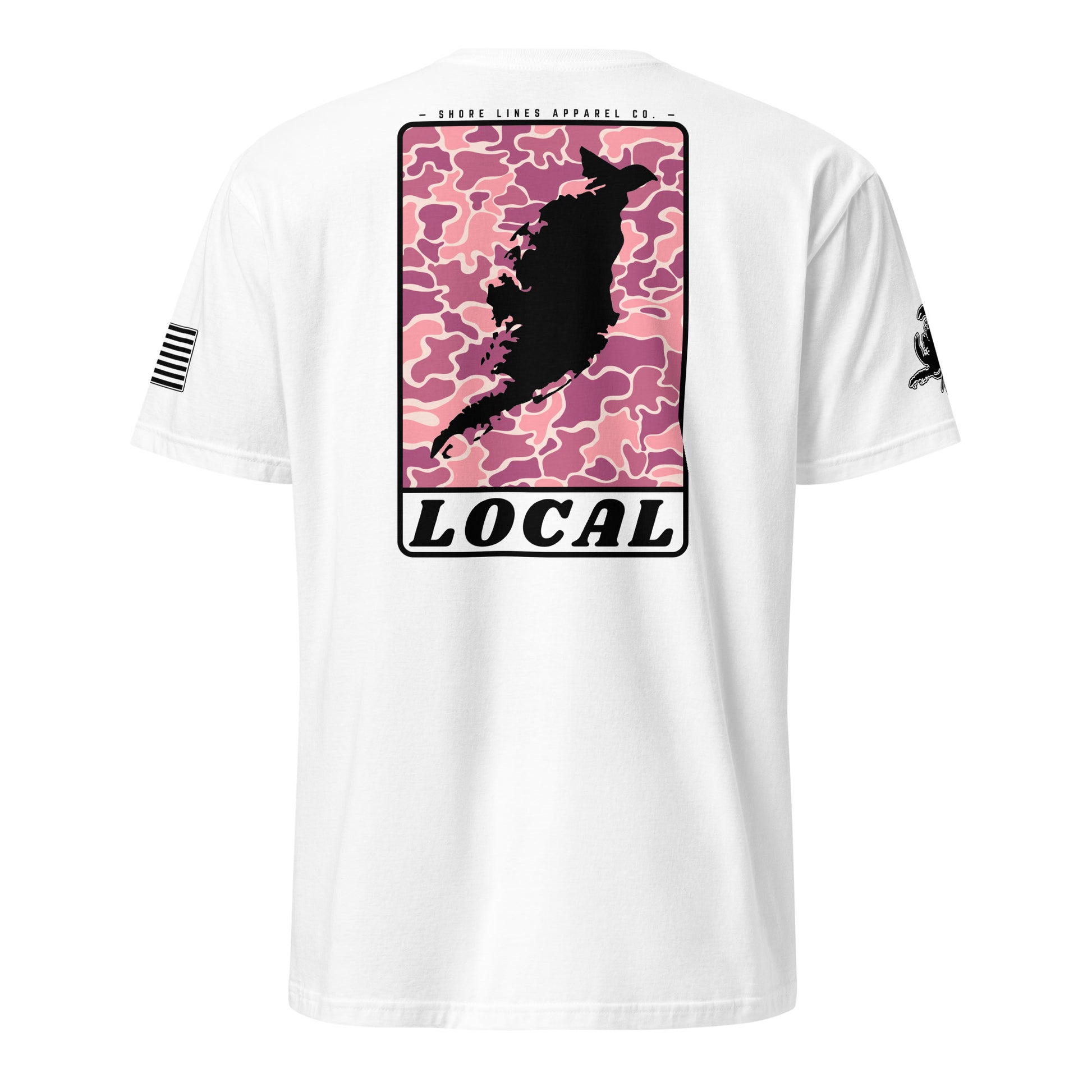 LOCAL (pink) | Short Sleeve P-white-Shore Lines Apparel Co.