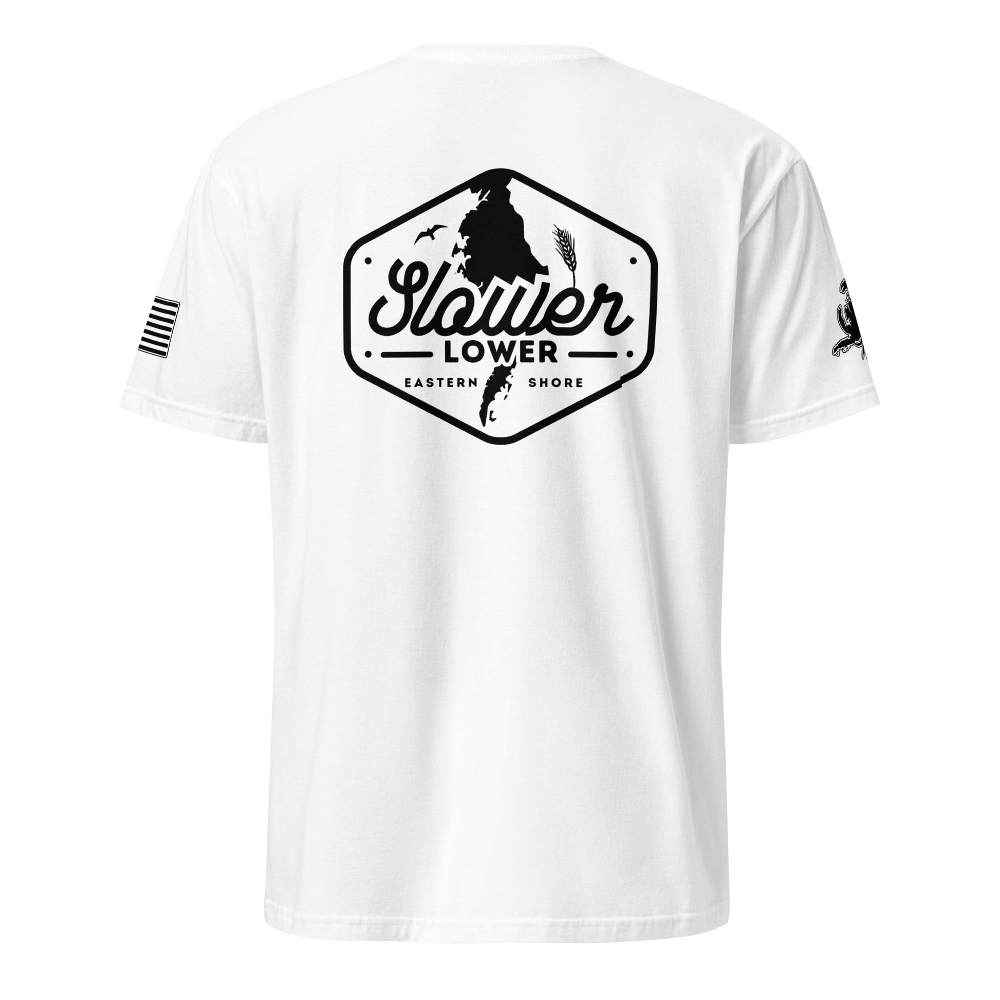 Slower Lower | Short Sleeve P-white-Shore Lines Apparel Co.™