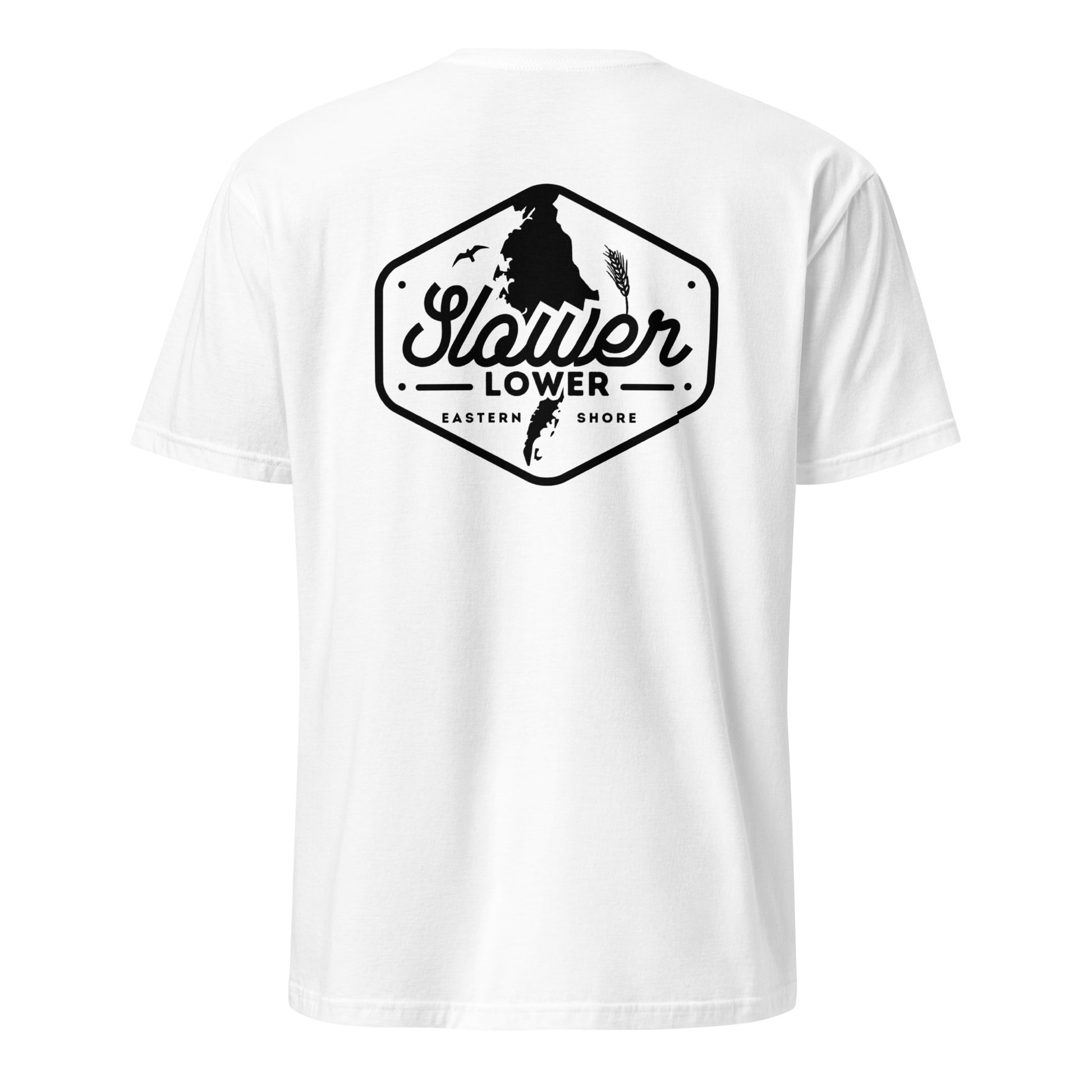 Slower Lower | Short Sleeve-white-Shore Lines Apparel Co.™
