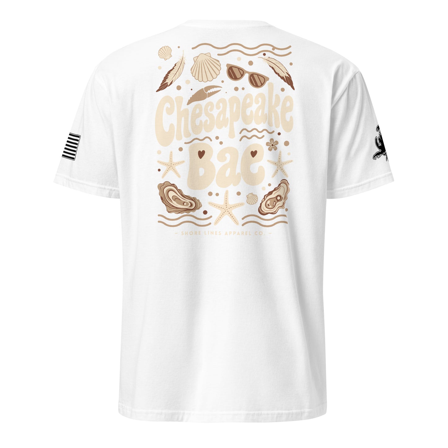 Chesapeake Bae | Short Sleeve P-white-Shore Lines Apparel Co.™