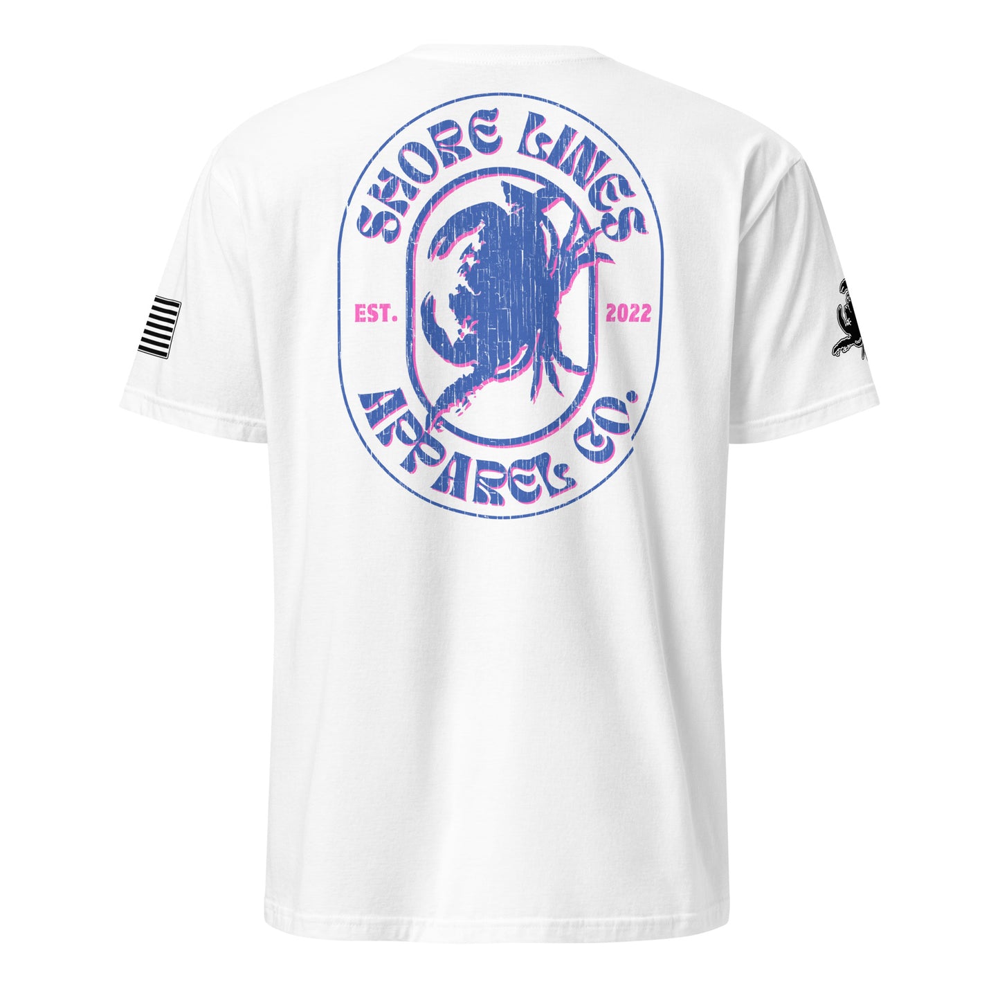 Shore Lines Retro | Short Sleeve P-white-Shore Lines Apparel Co.
