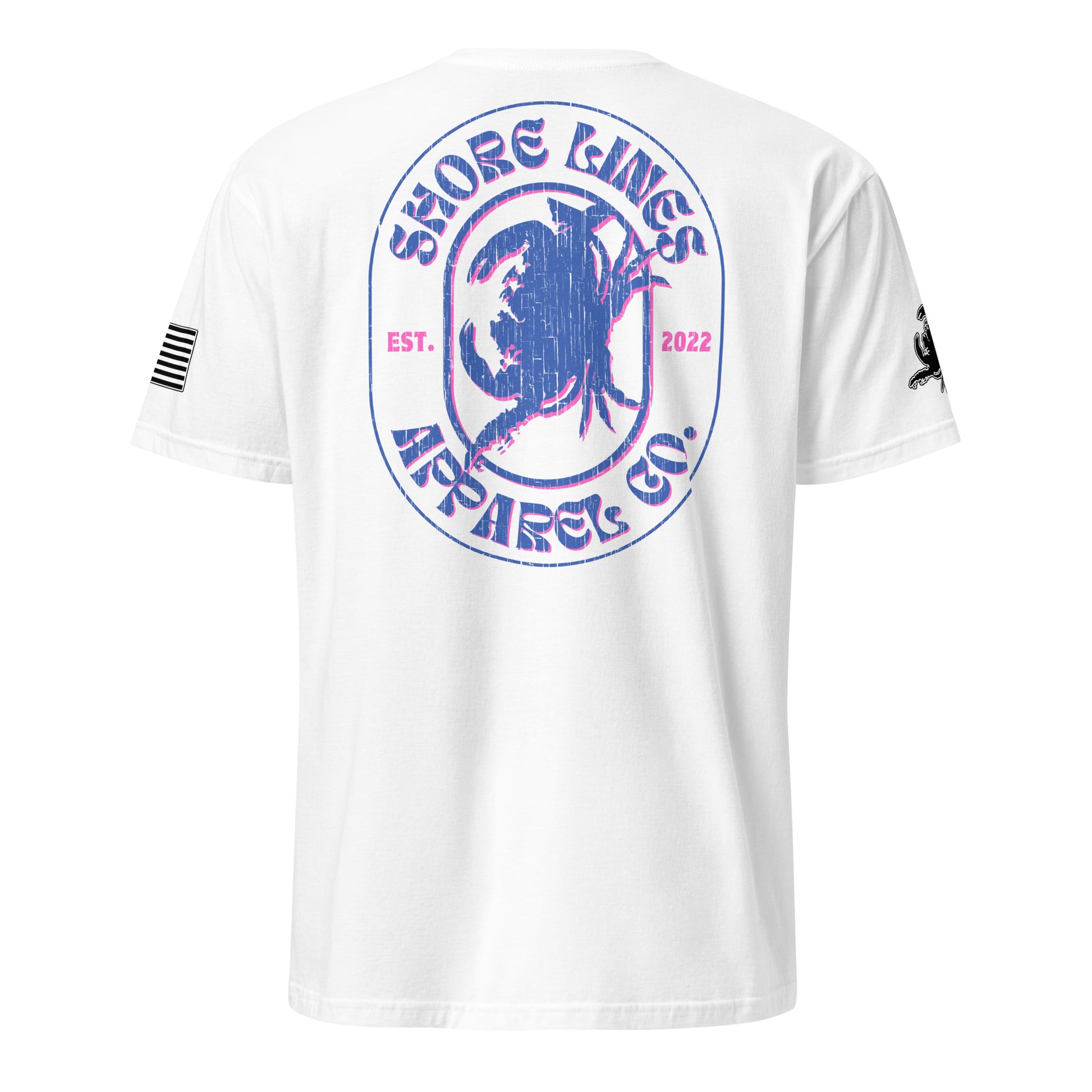 Shore Lines Retro | Short Sleeve P-white-Shore Lines Apparel Co.