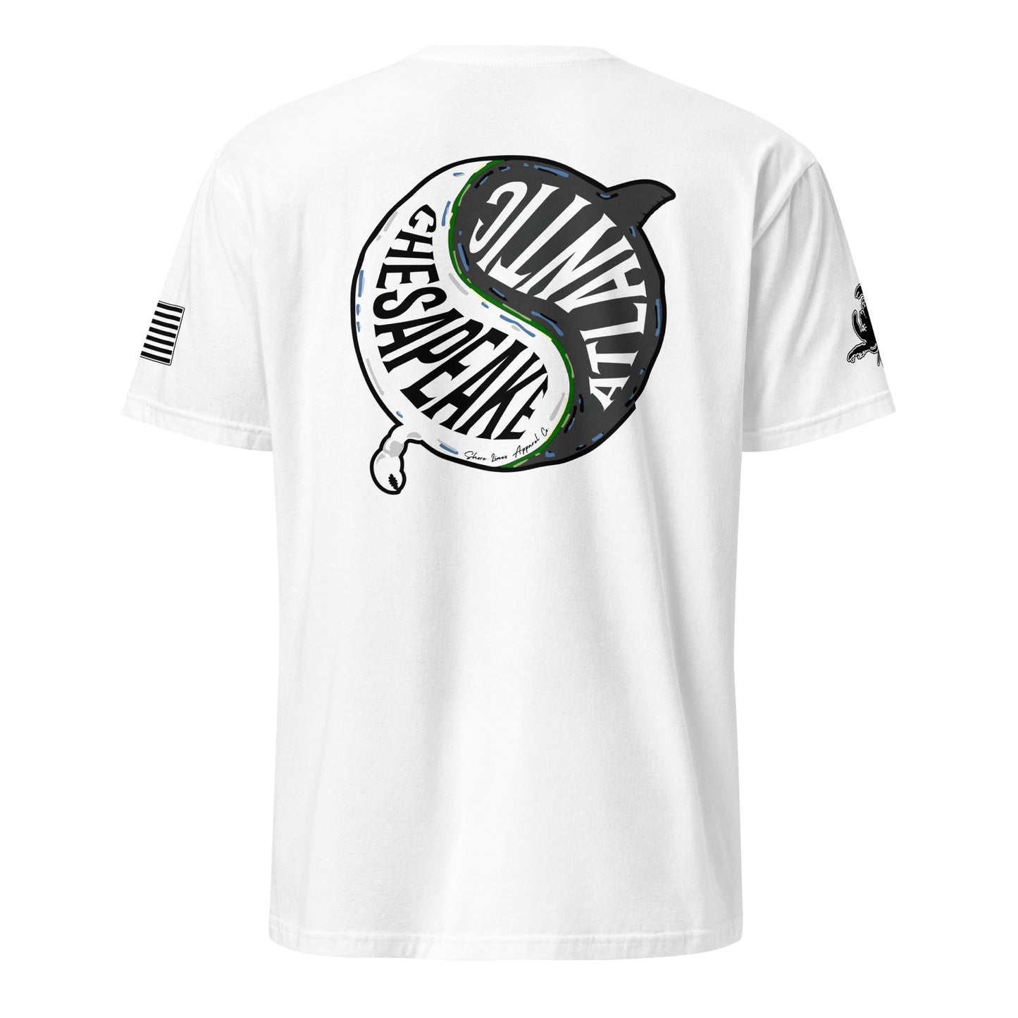 Chesapeake Atlantic | Short Sleeve P-white-Shore Lines Apparel Co.™