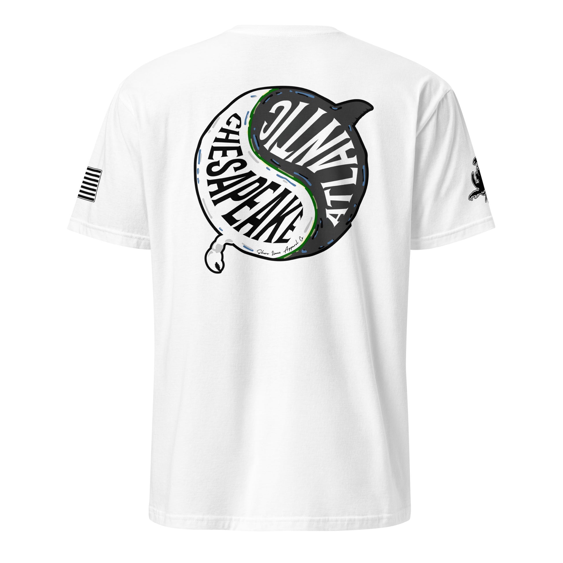 Chesapeake Atlantic | Short Sleeve P-white-Shore Lines Apparel Co.™