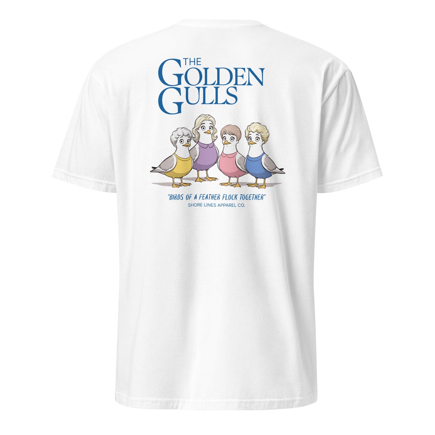 The Golden Gulls | Short Sleeve-white-Shore Lines Apparel Co.™