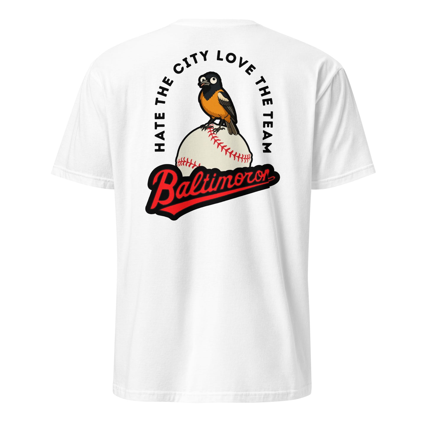 Baltimoron Orioles | Short Sleeve-white-Shore Lines Apparel Co.™