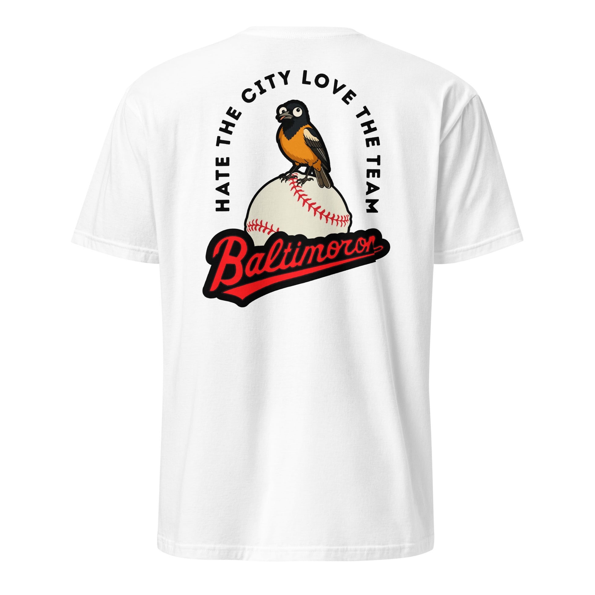 Baltimoron Orioles | Short Sleeve-white-Shore Lines Apparel Co.™