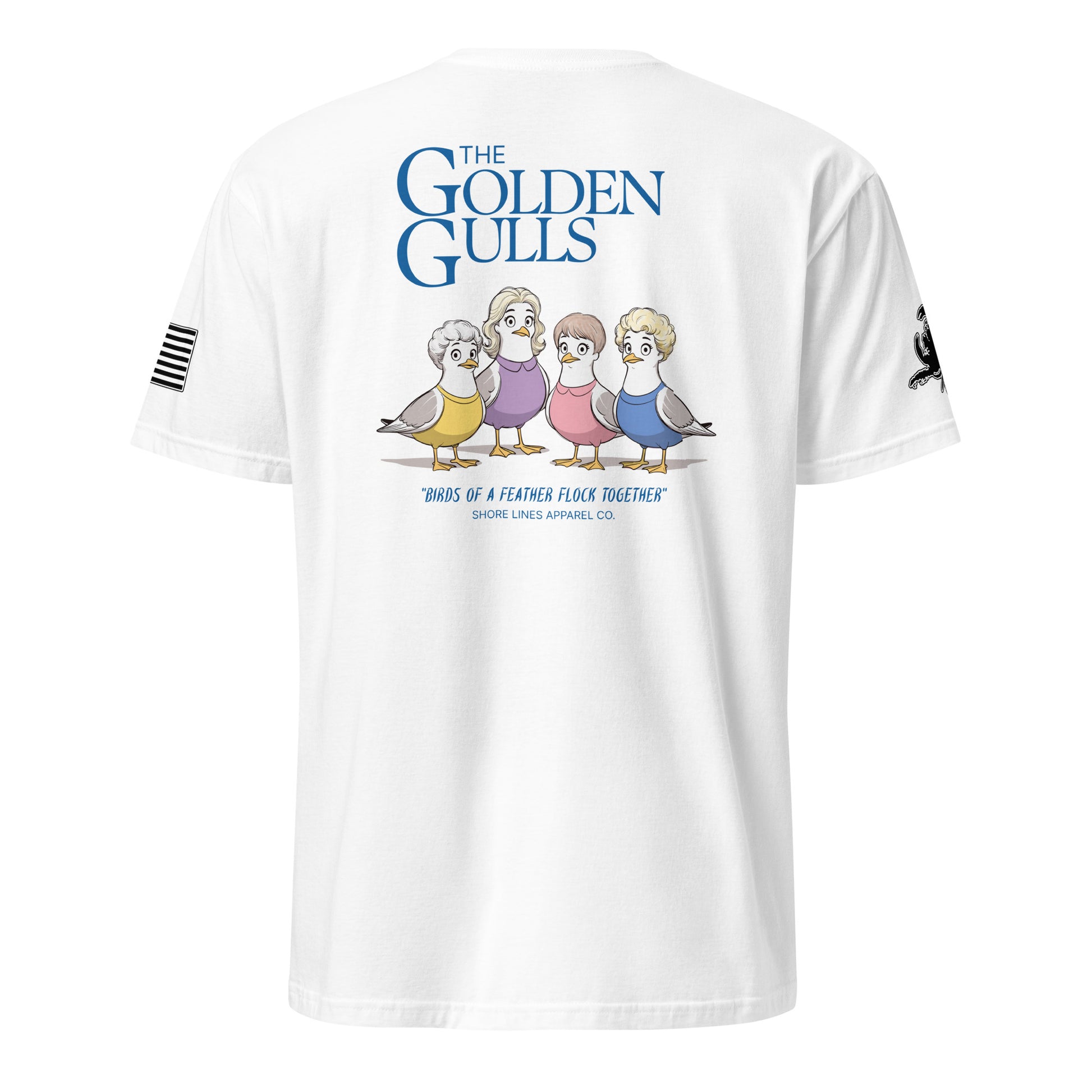 The Golden Gulls | Short Sleeve P-white-Shore Lines Apparel Co.™