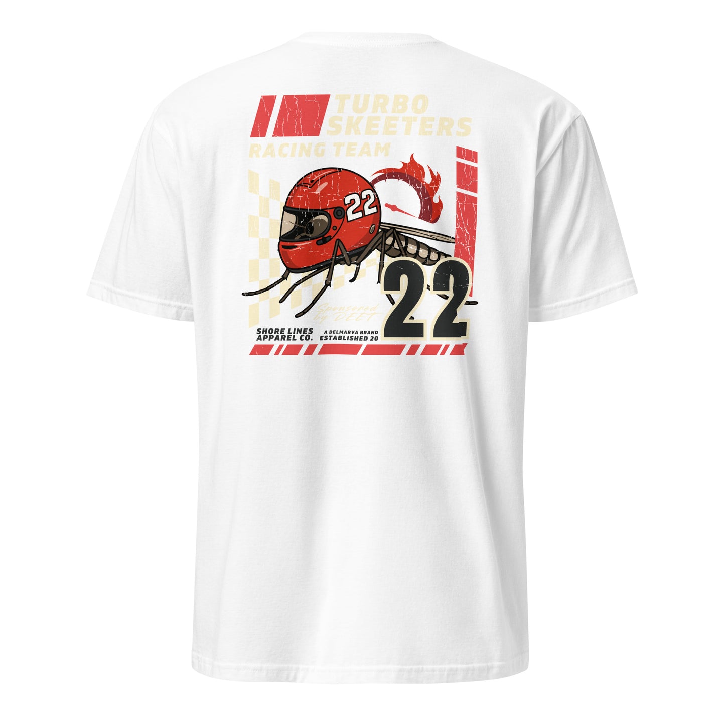 Turbo Skeeters | Short Sleeve-white-Shore Lines Apparel Co.™