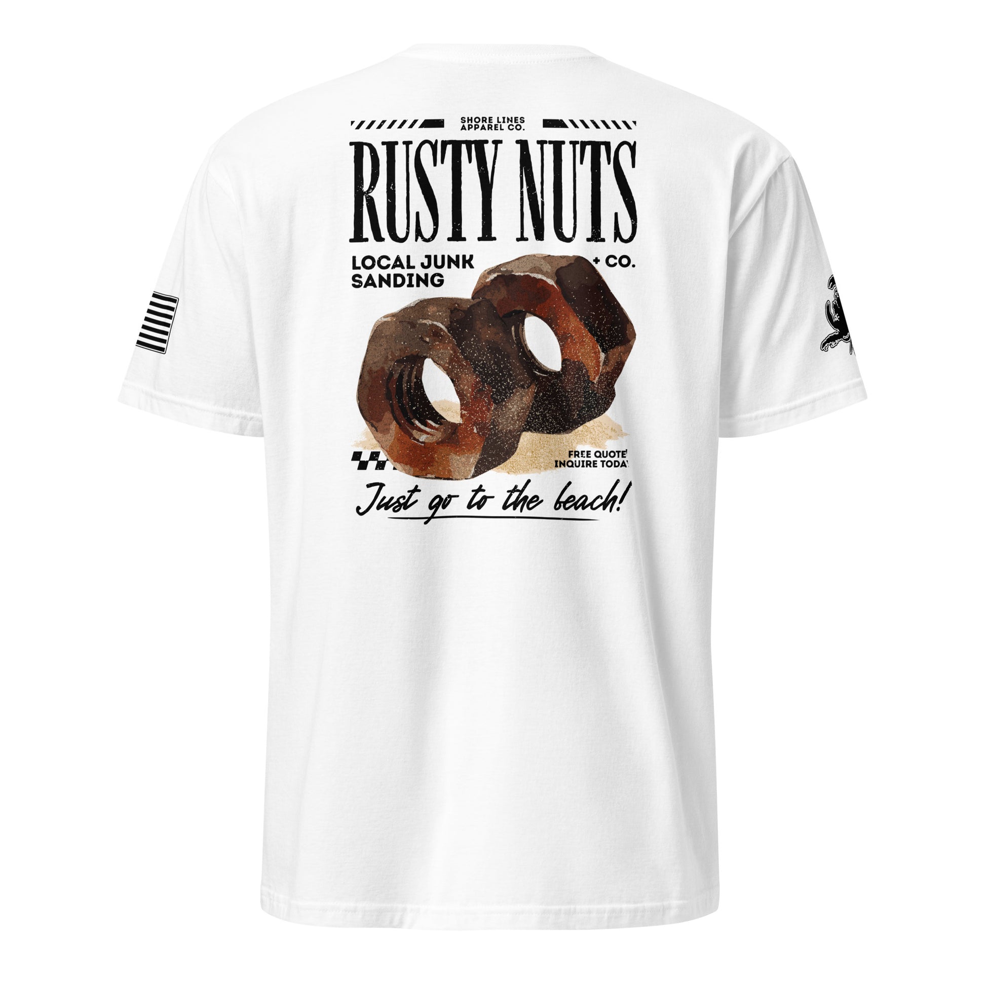 Rusty Nuts | Short Sleeve P-white-Shore Lines Apparel Co.™