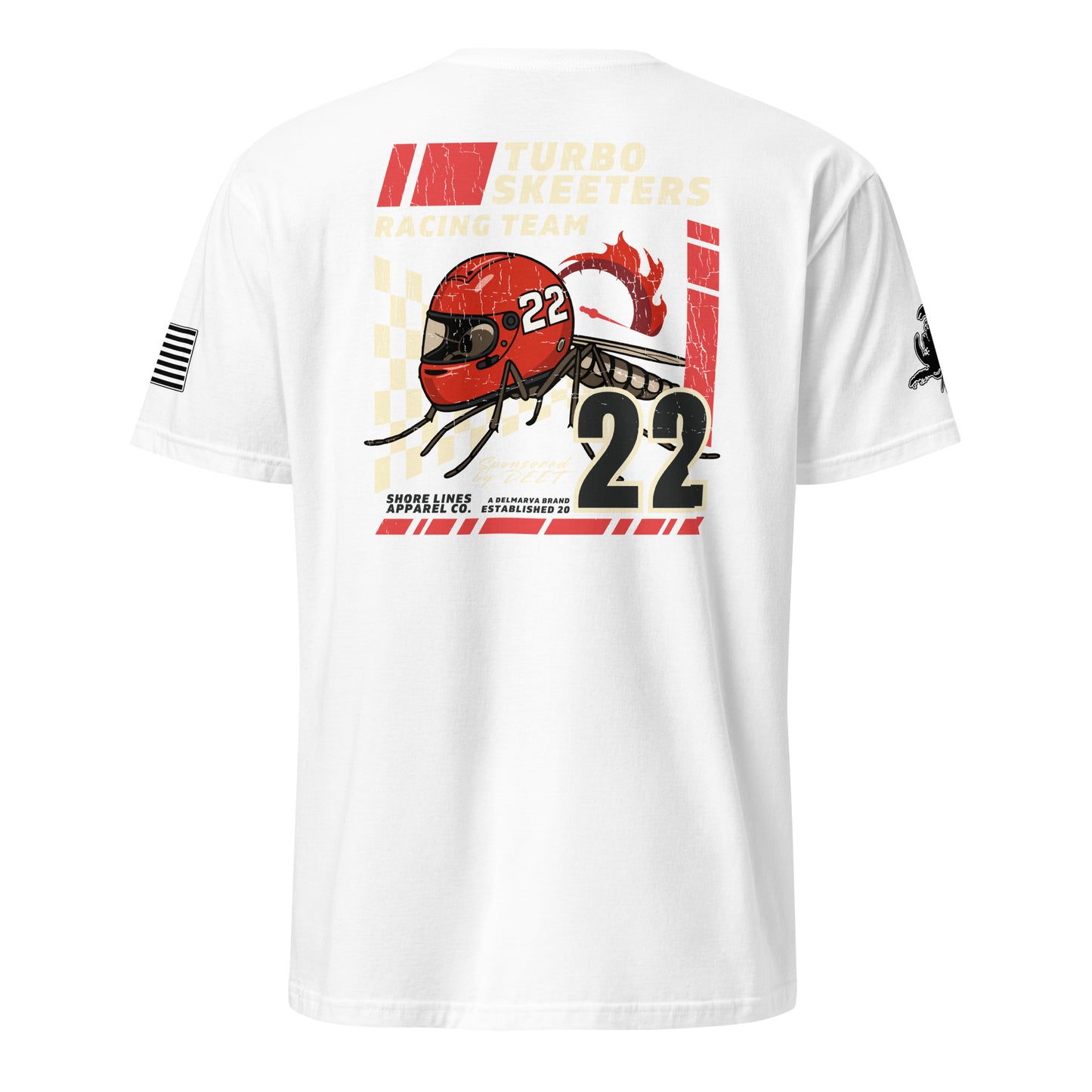 Turbo Skeeters | Short Sleeve P-white-Shore Lines Apparel Co.™