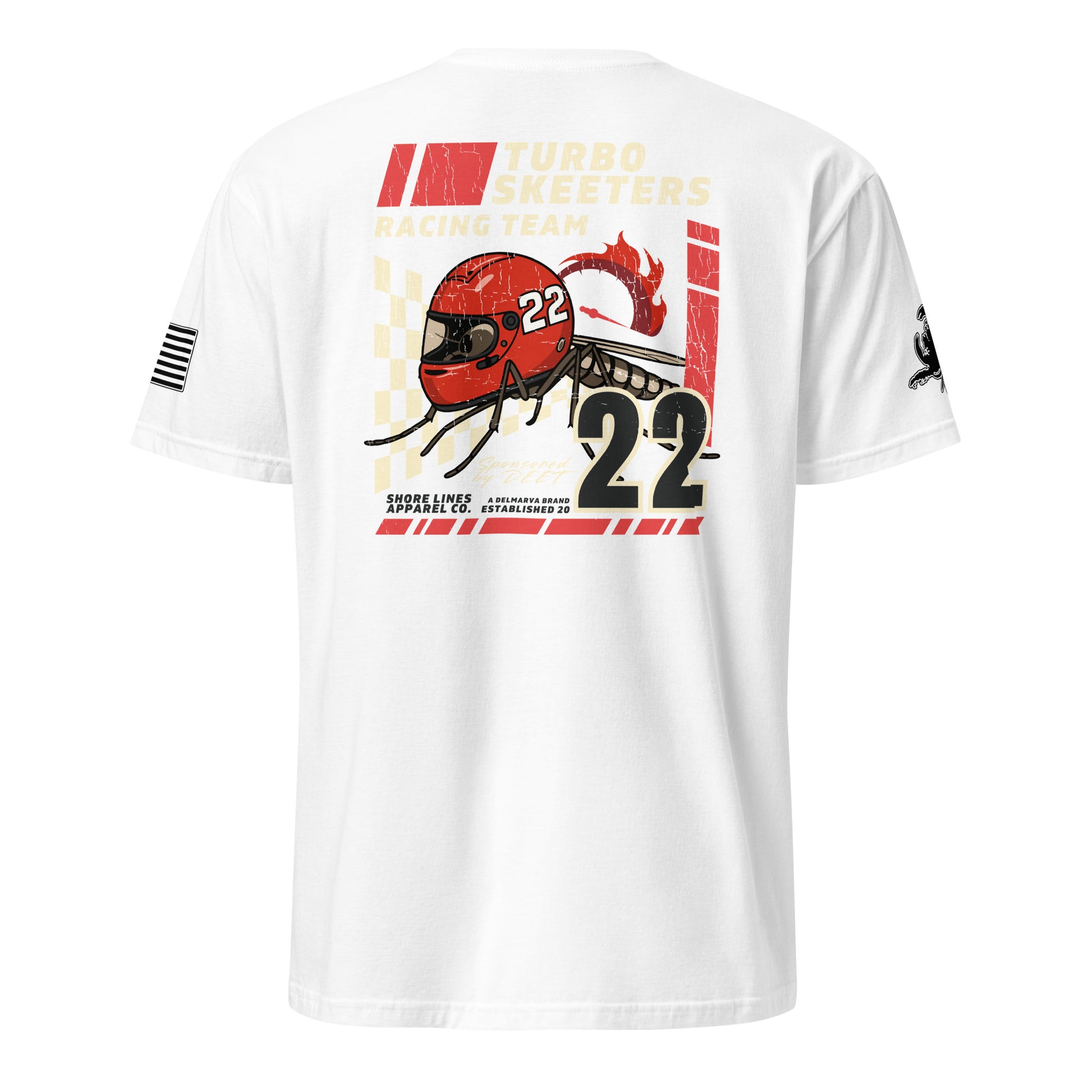Turbo Skeeters | Short Sleeve P-white-Shore Lines Apparel Co.™