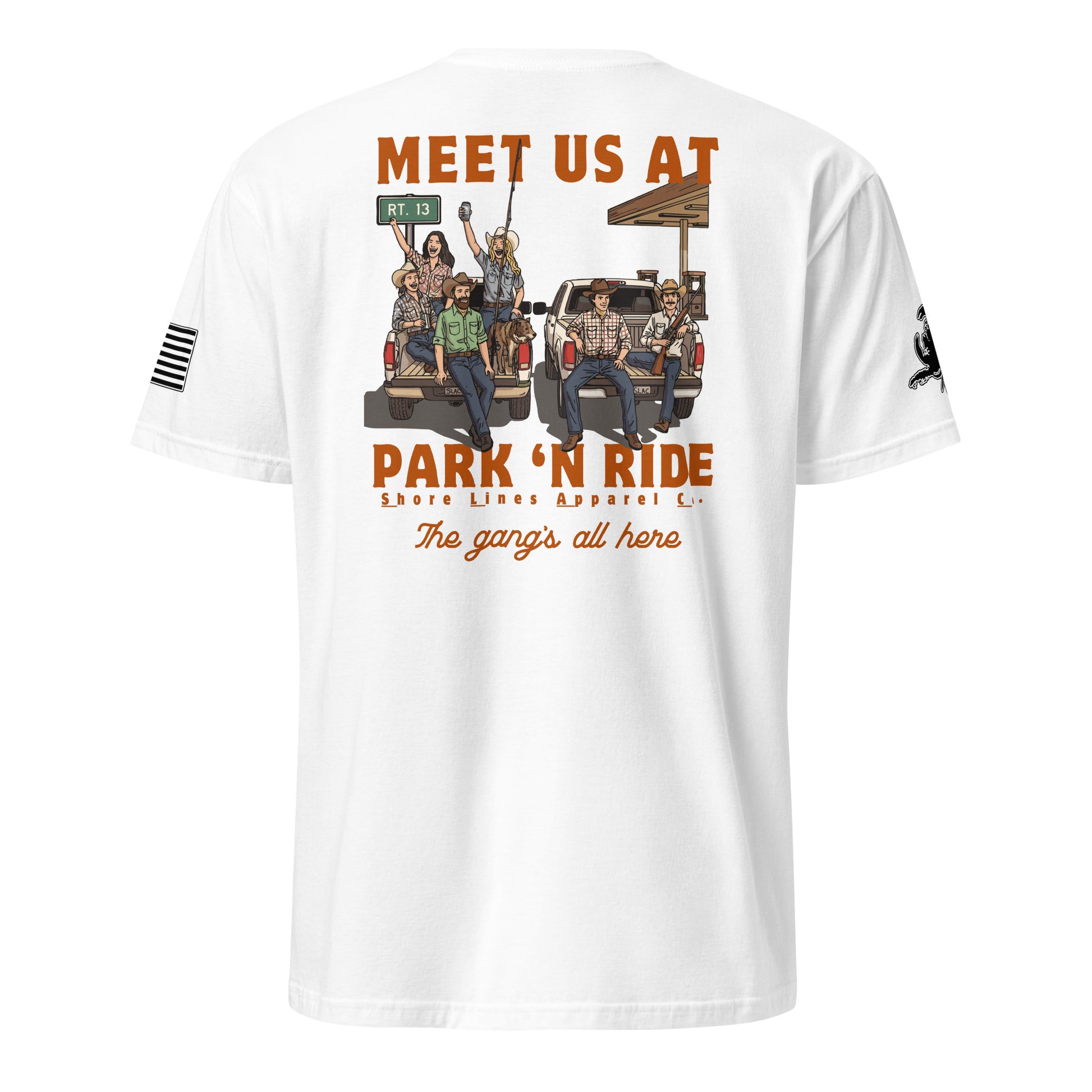 Park N Ride | Short Sleeve P-white-Shore Lines Apparel Co.™