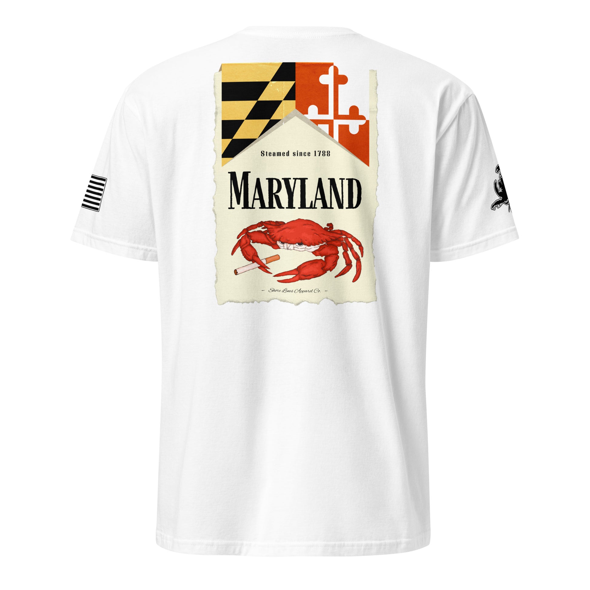 Maryland | Short Sleeve P-white-Shore Lines Apparel Co.™