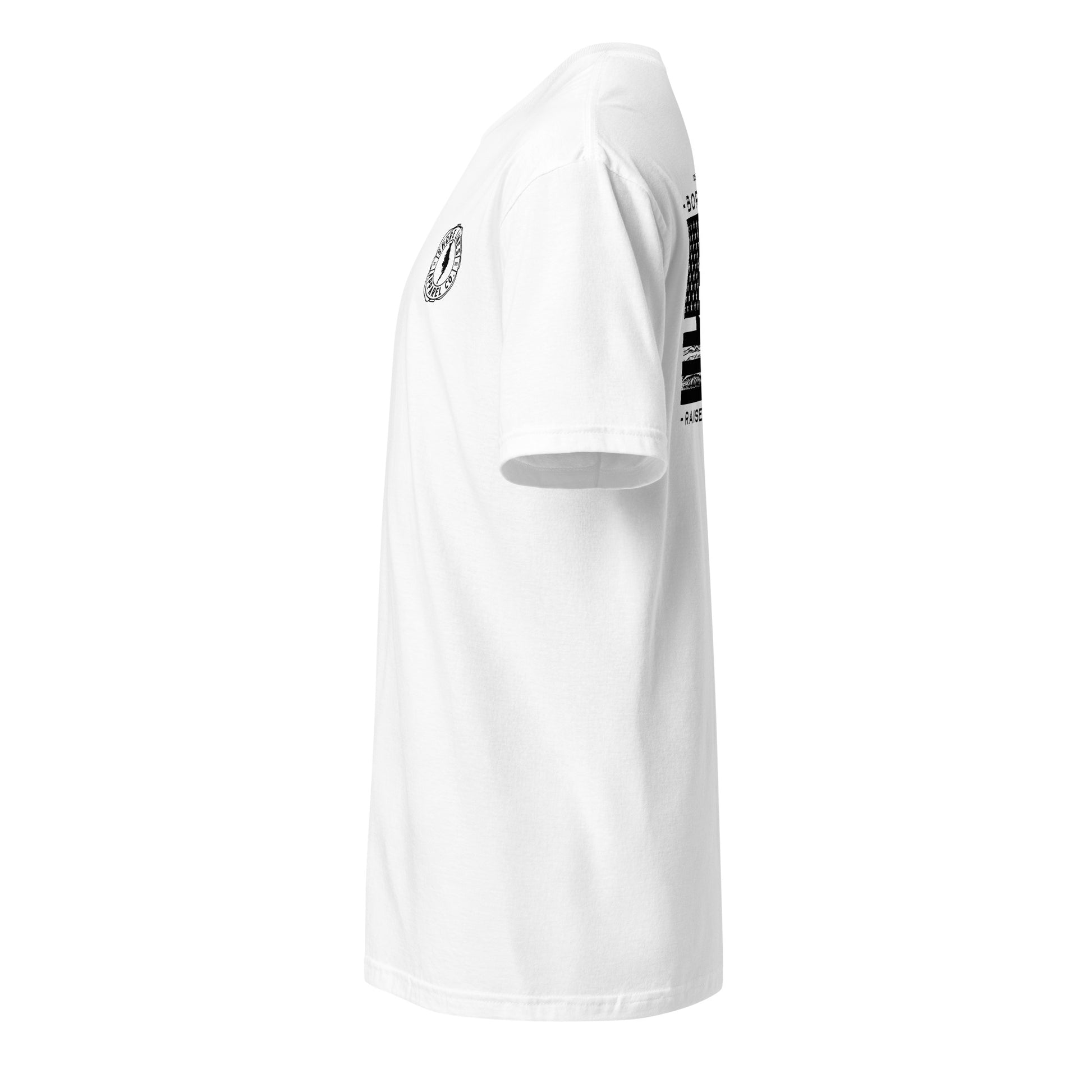 Born Free Raised at Sea | Short Sleeve-white-Shore Lines Apparel Co.