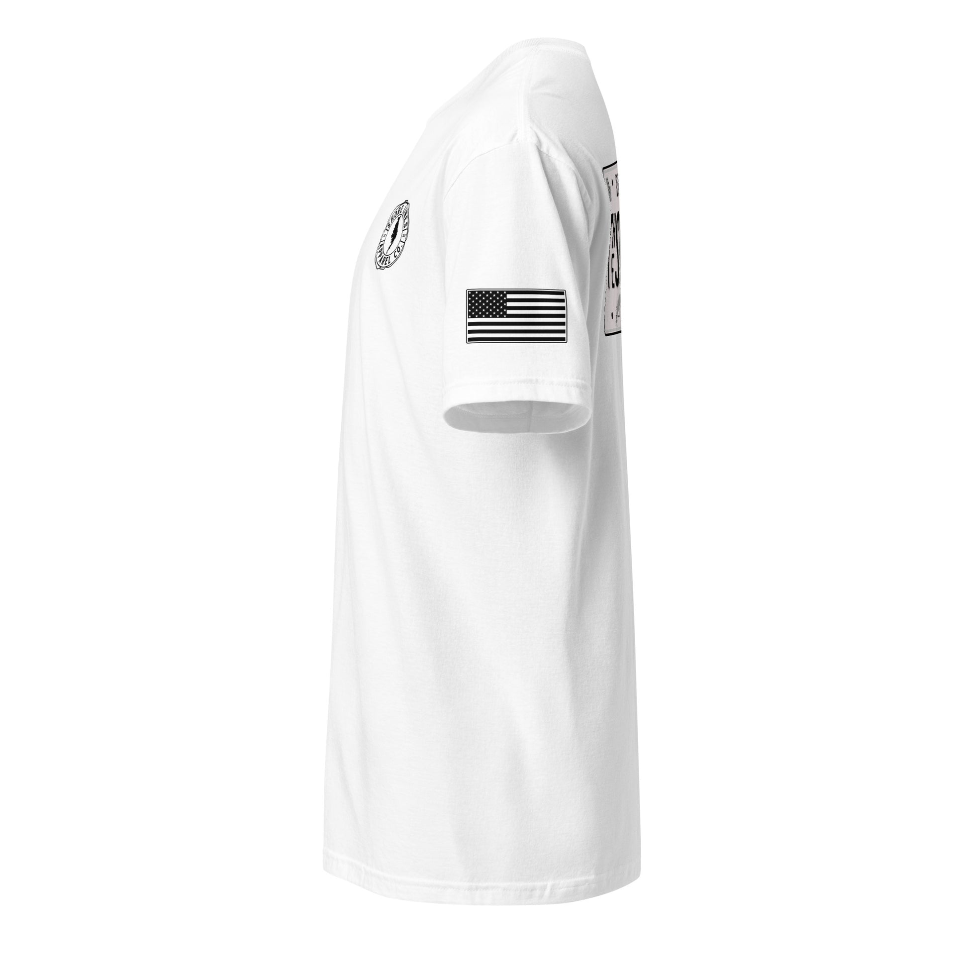 License Plate | Short Sleeve P-white-Shore Lines Apparel Co.
