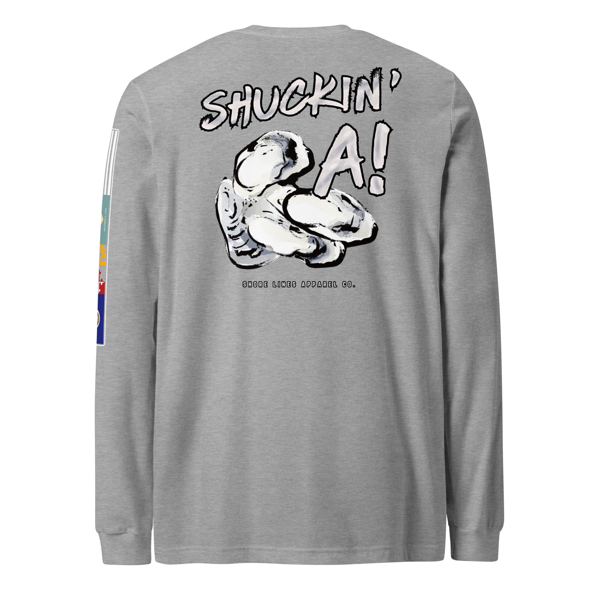 Shuckin A | Long Sleeve P-athletic-Shore Lines Apparel Co.